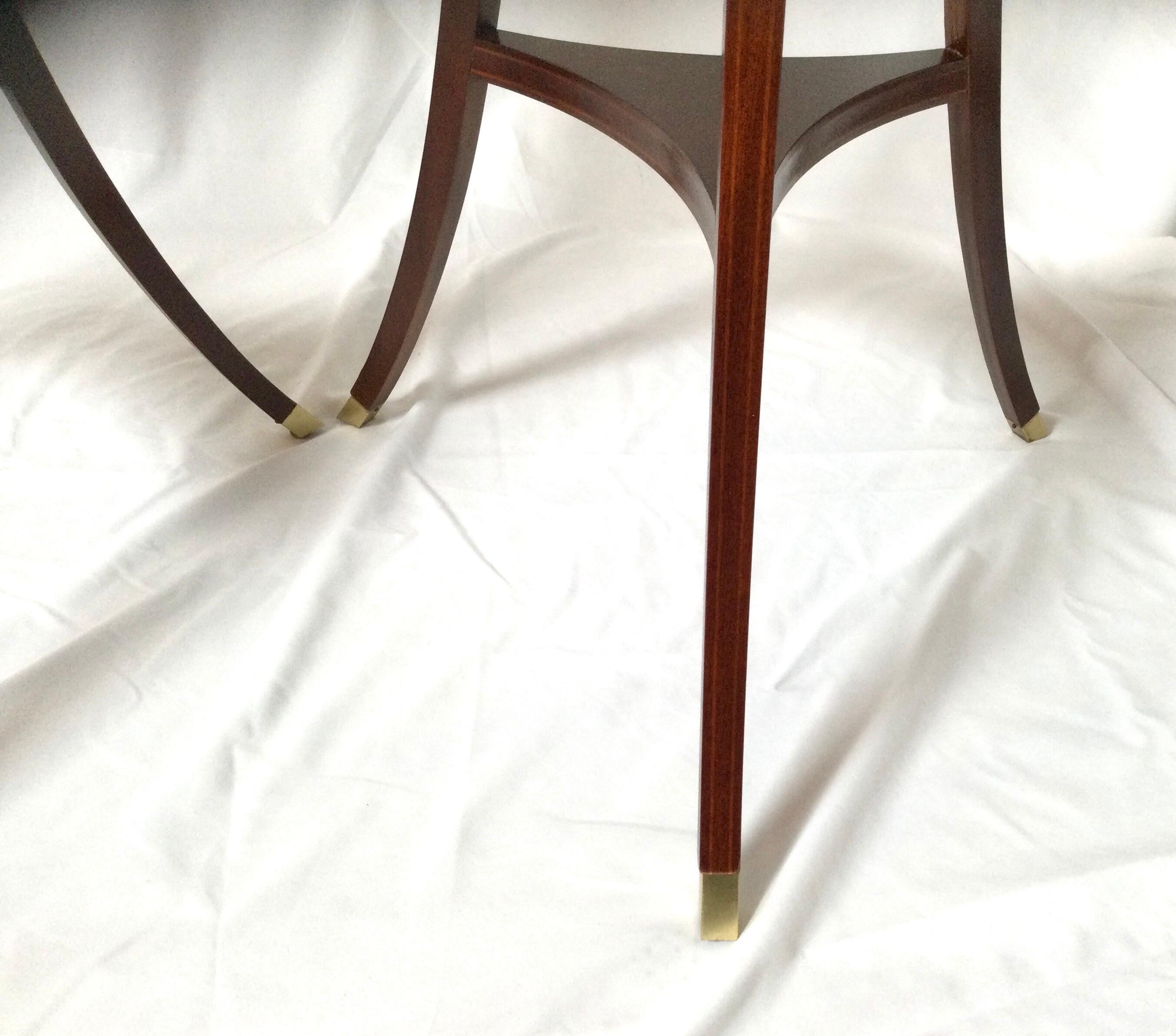 American Pair of Vintage Baker Mahogany Plant Stands
