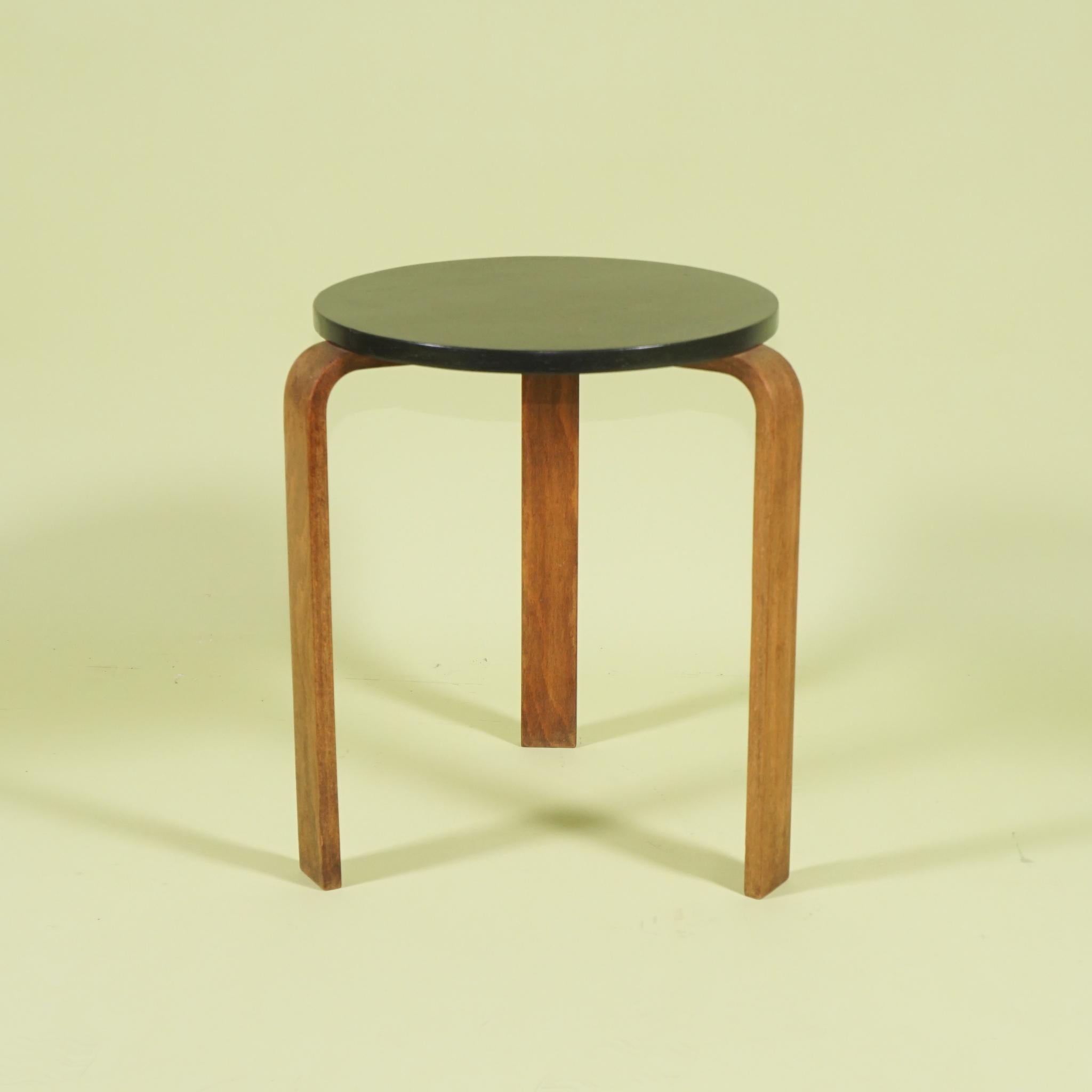 Finnish Pair of Vintage bentwood Low Tables or Stools After a Design by Alvar Aalto For Sale