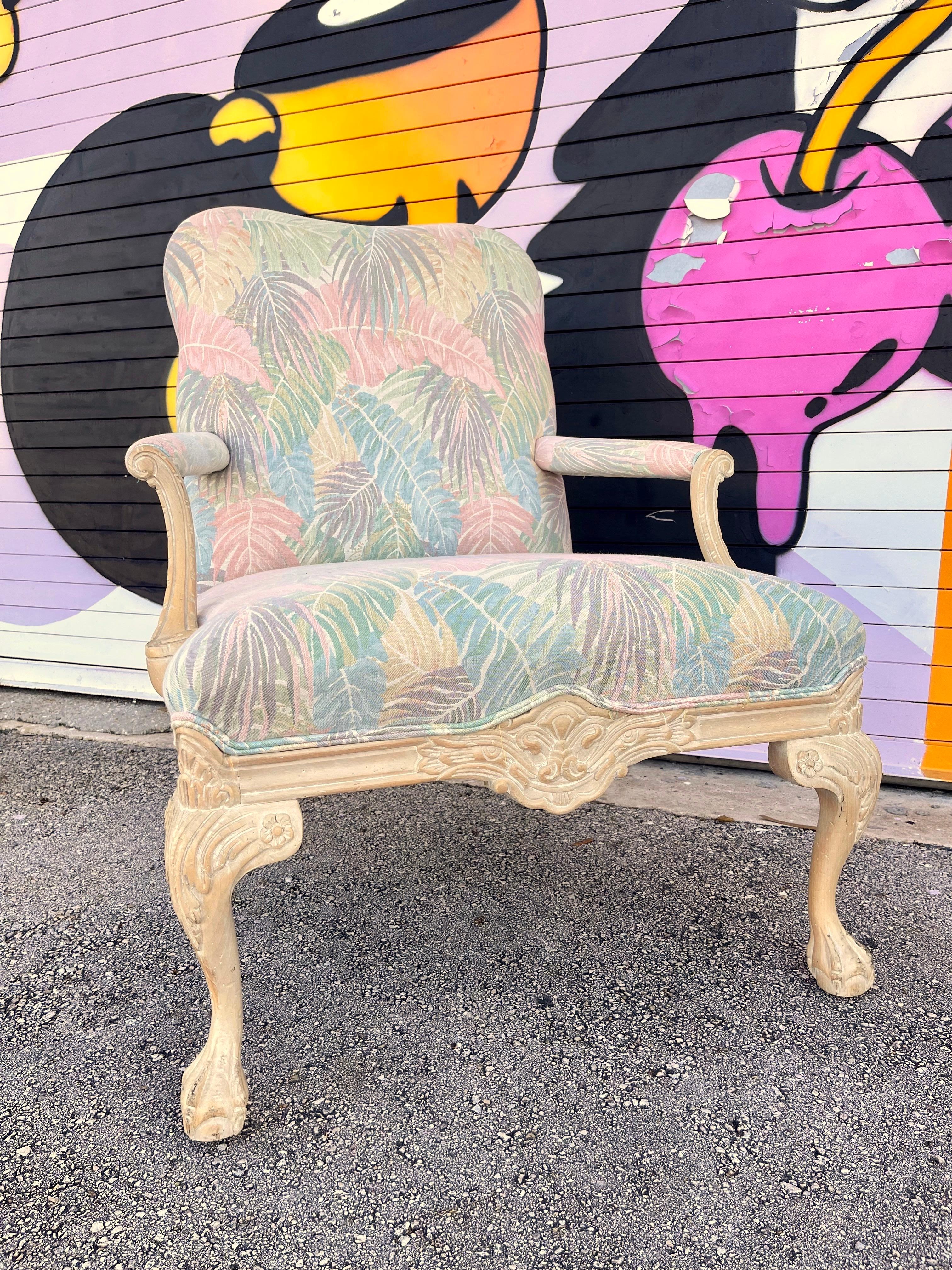 Paire de fauteuils Bergere vintage de style côtier par Sherrill Furniture. C 1980 en vente 3