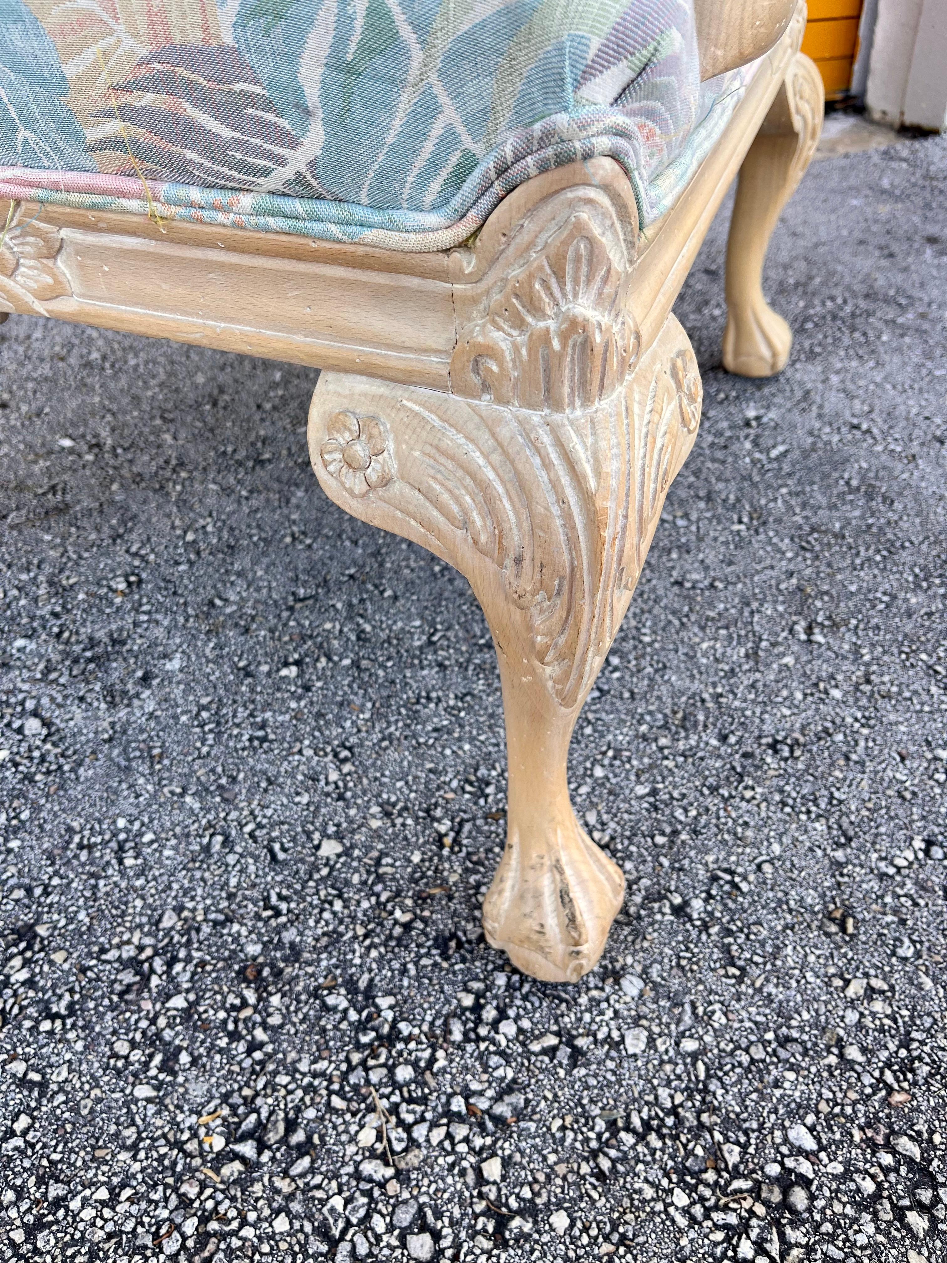 A Pair of Vintage Coastal Style Bergere Armchairs by Sherrill Furniture. C 1980s For Sale 7