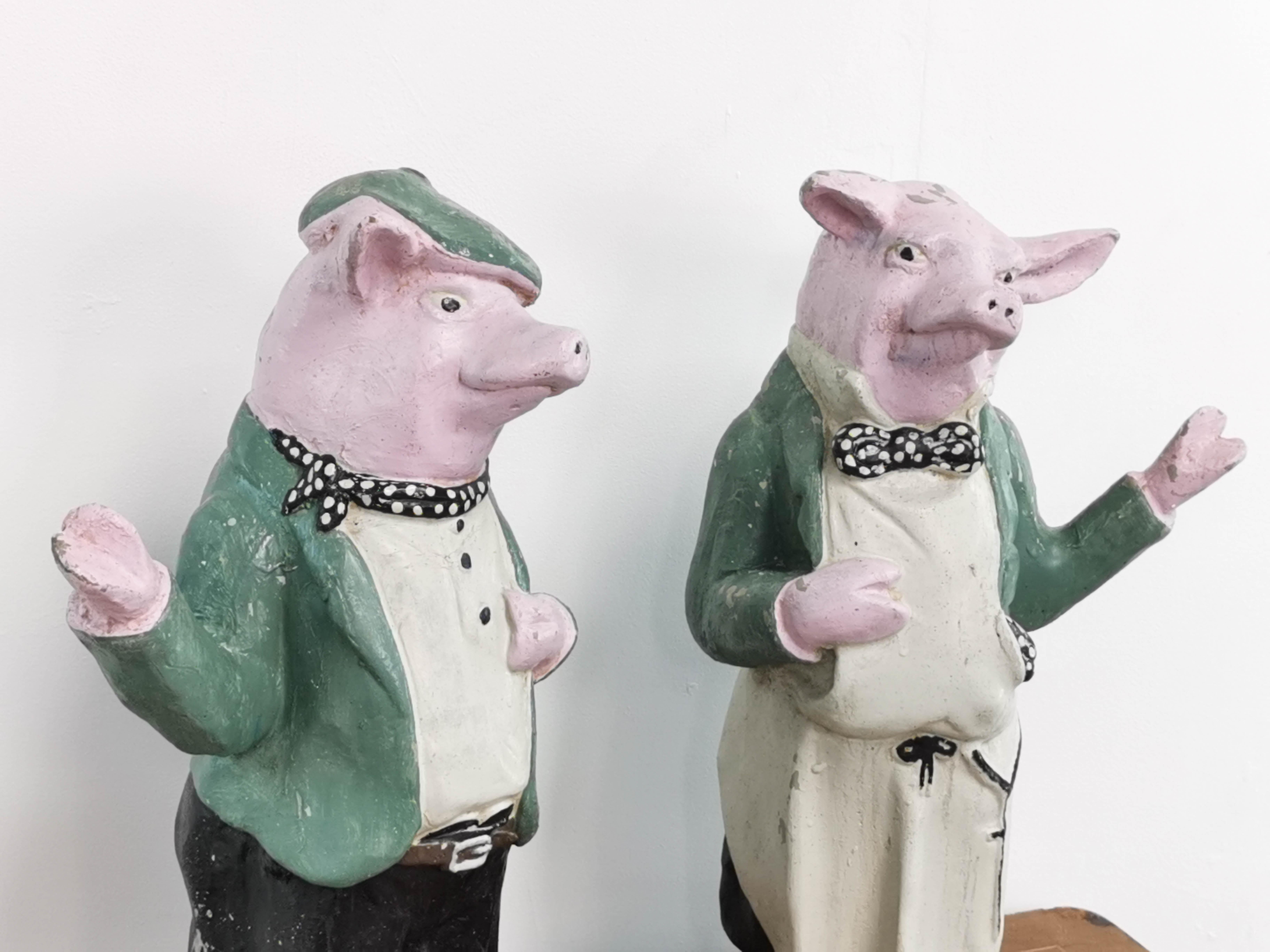 アンティーク雑貨 vintage Decker's pig store display vintage Decker´s pig store display
