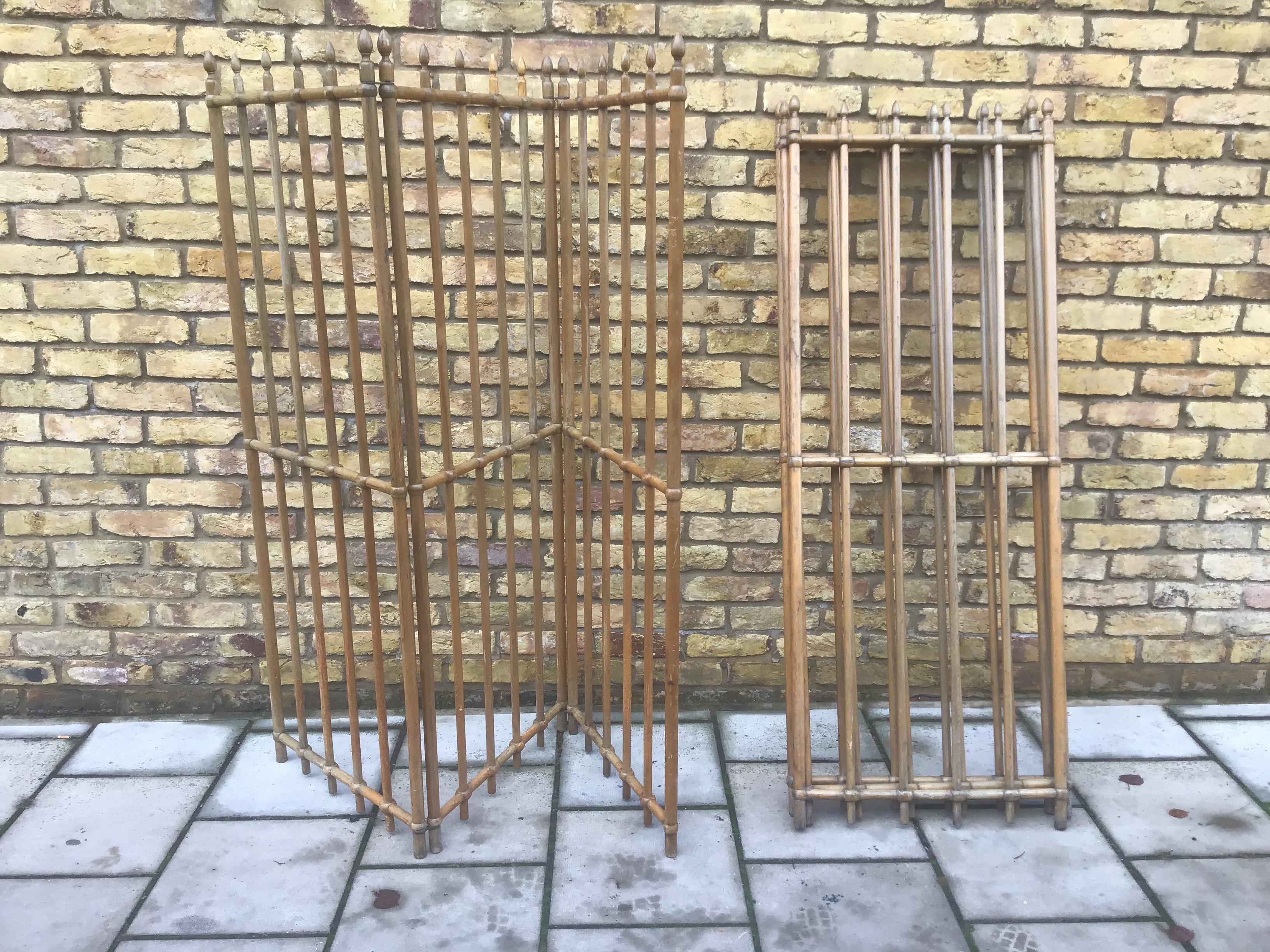 Late Victorian Pair of Vintage French Room Dividers/Victorian Room Dividers For Sale