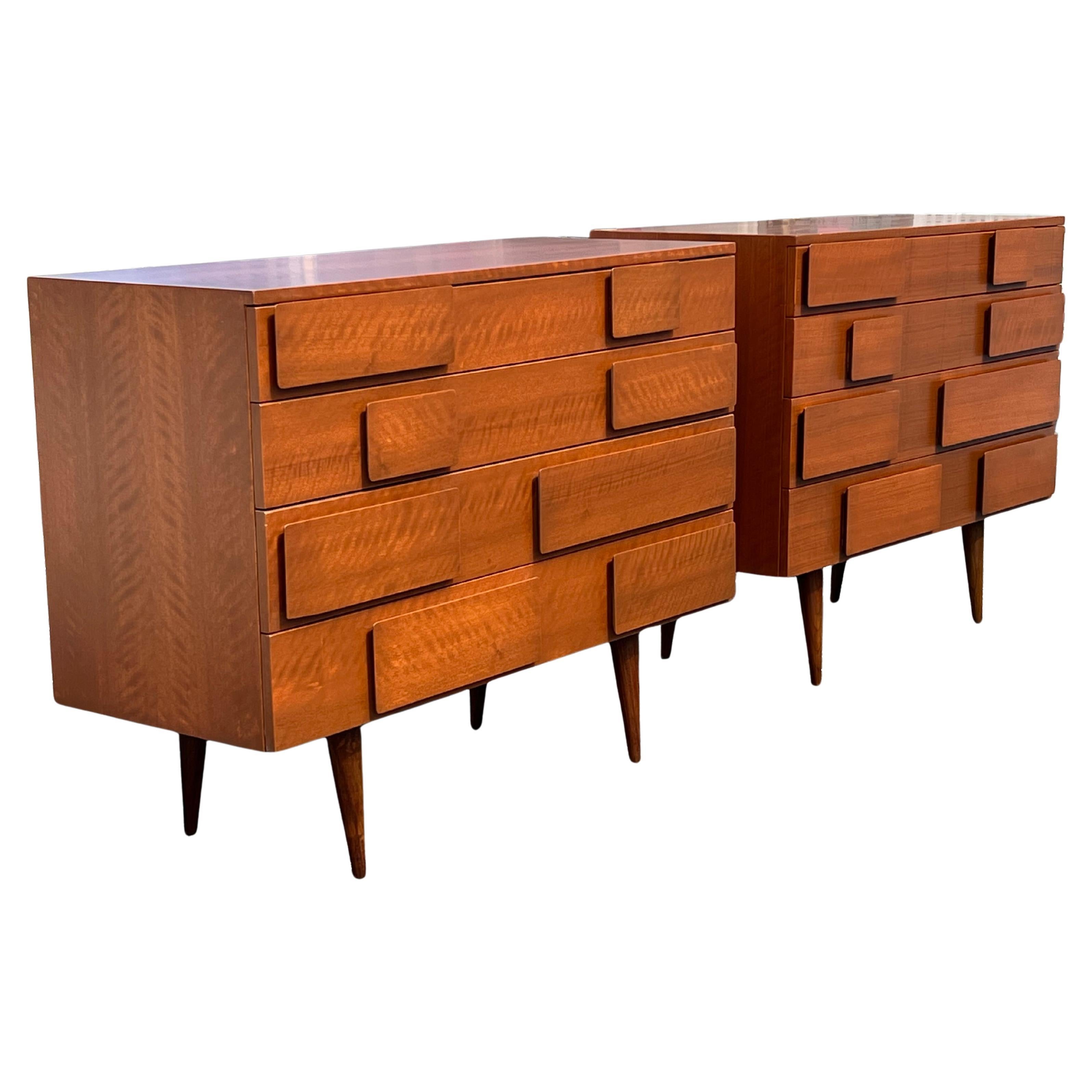 A Pair of Vintage Gio Ponti Dressers For Singer& Sons Ca' 1950's For Sale