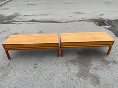 Pair of Vintage Ikea 1960s Oak Sideboards Designed by Marian Grabinski