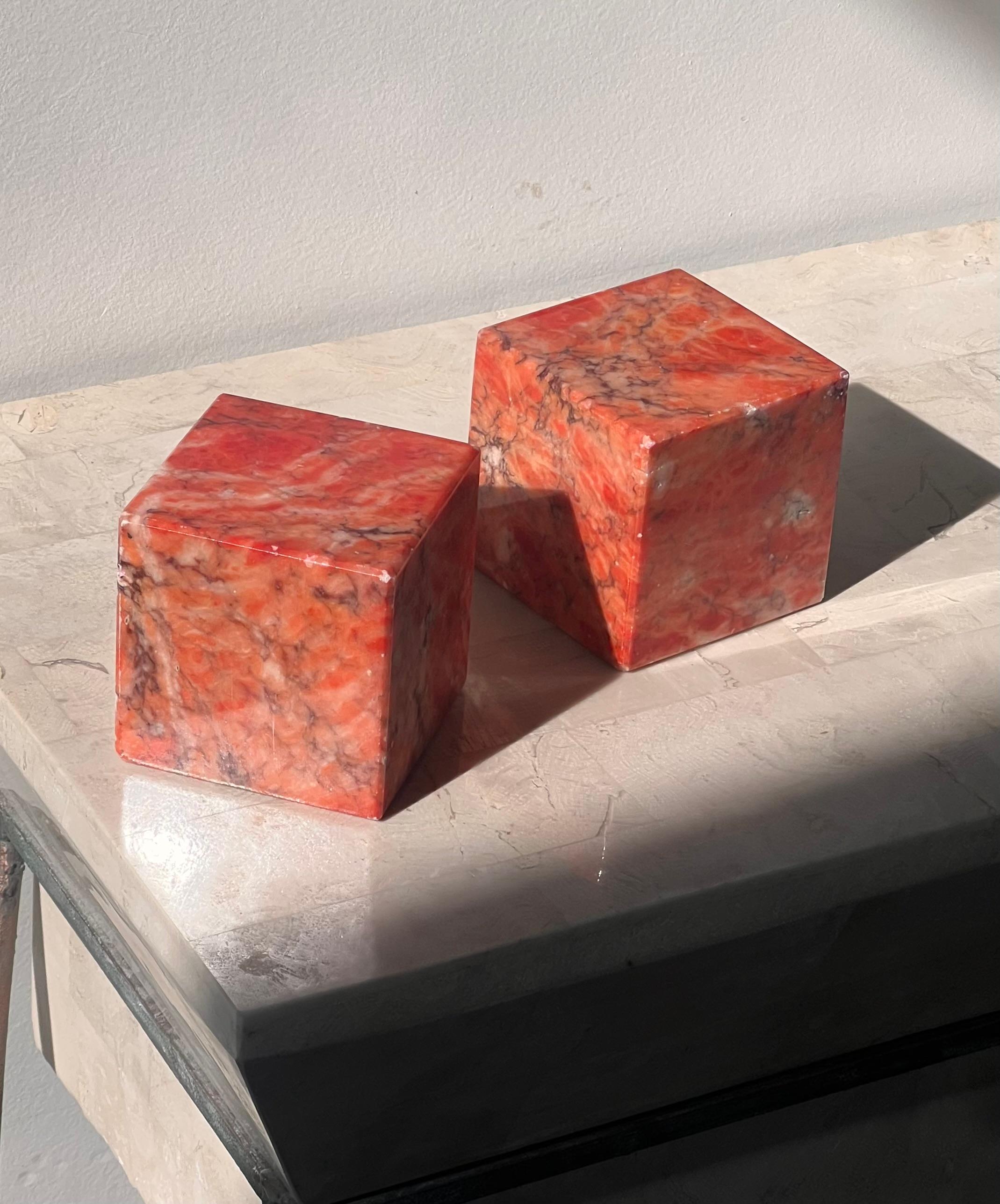 A pair of vintage Italian alabaster bookends, mid 20th century 4