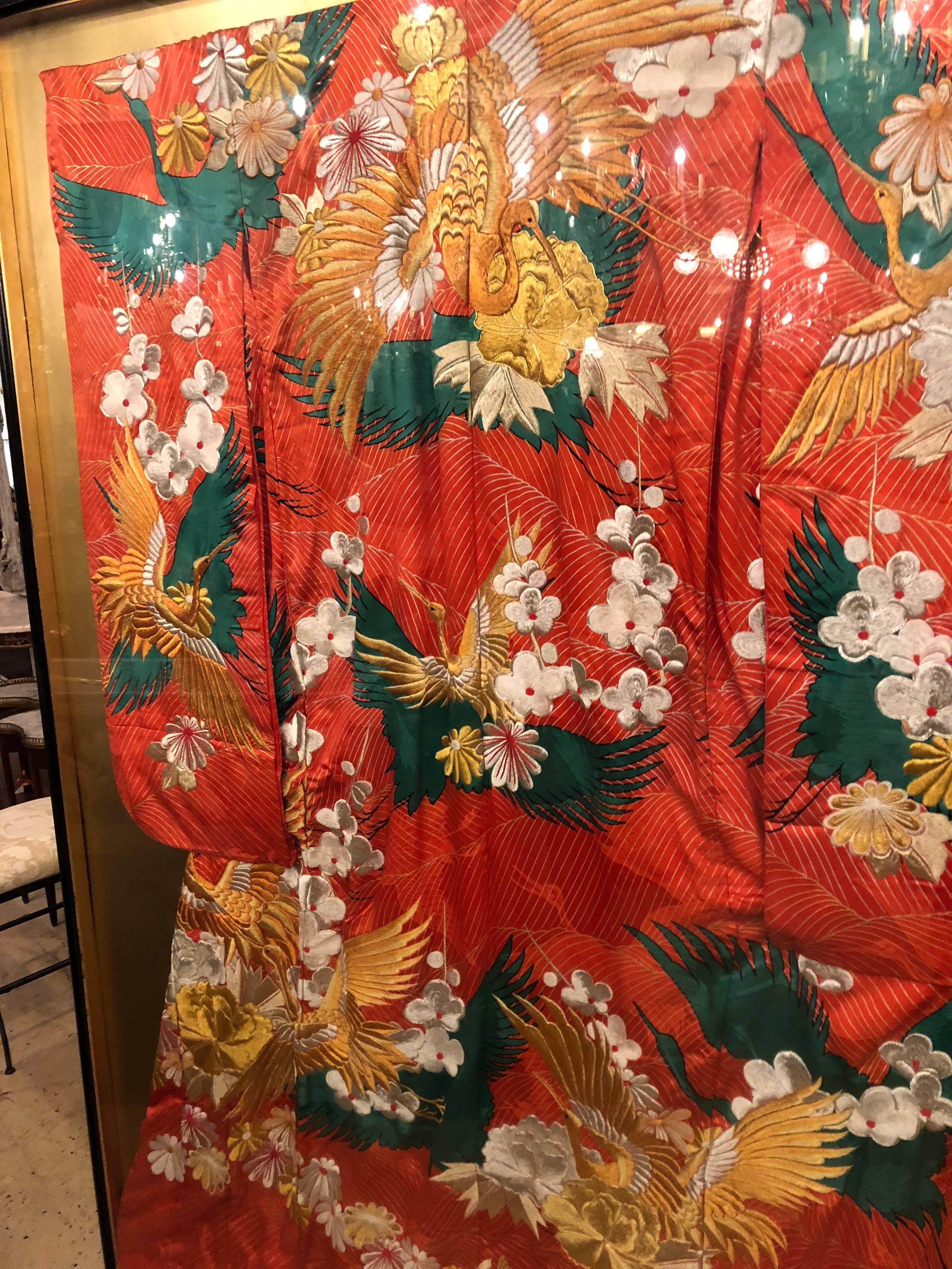 how to frame a kimono