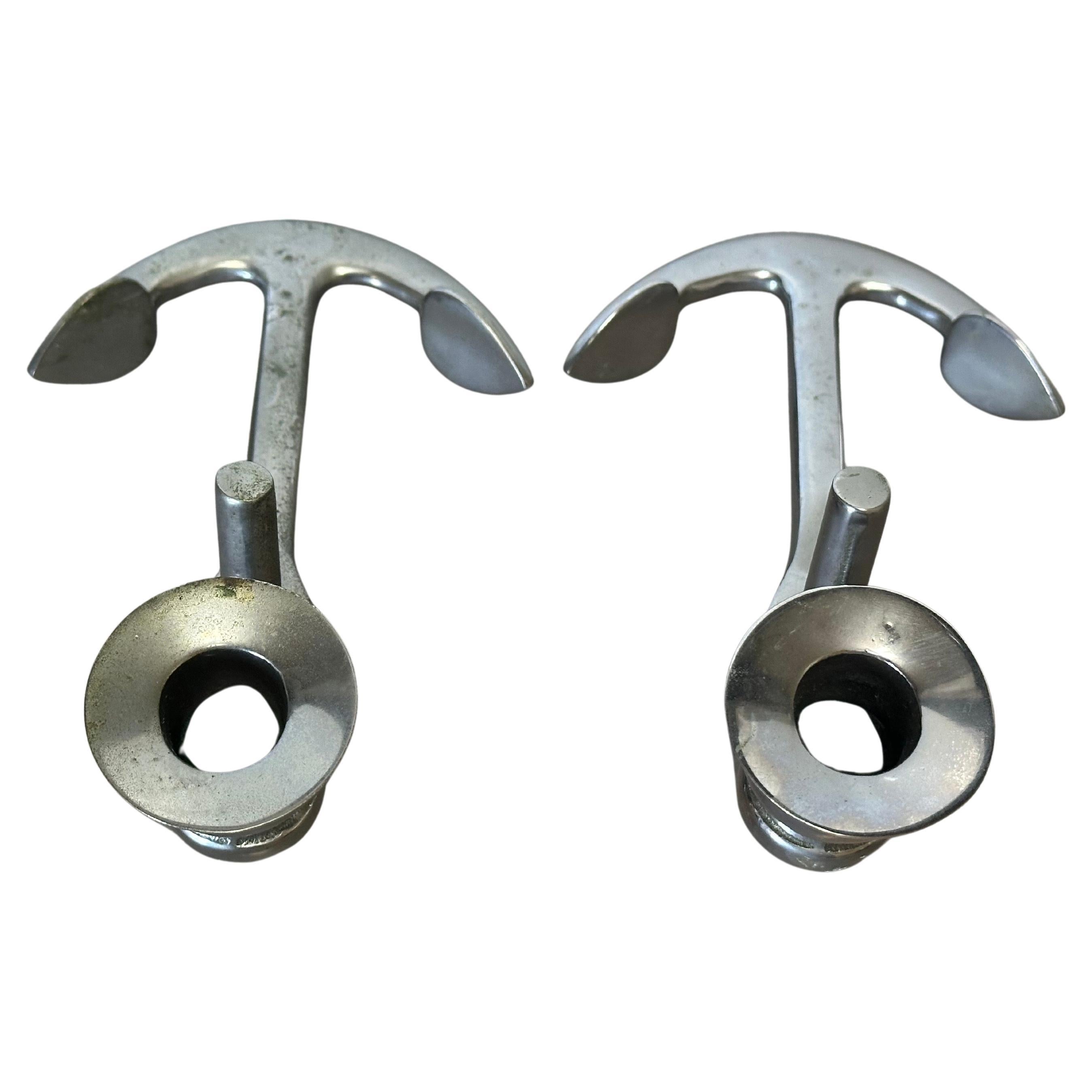 Mid-Century moderno Coppia di portacandele 