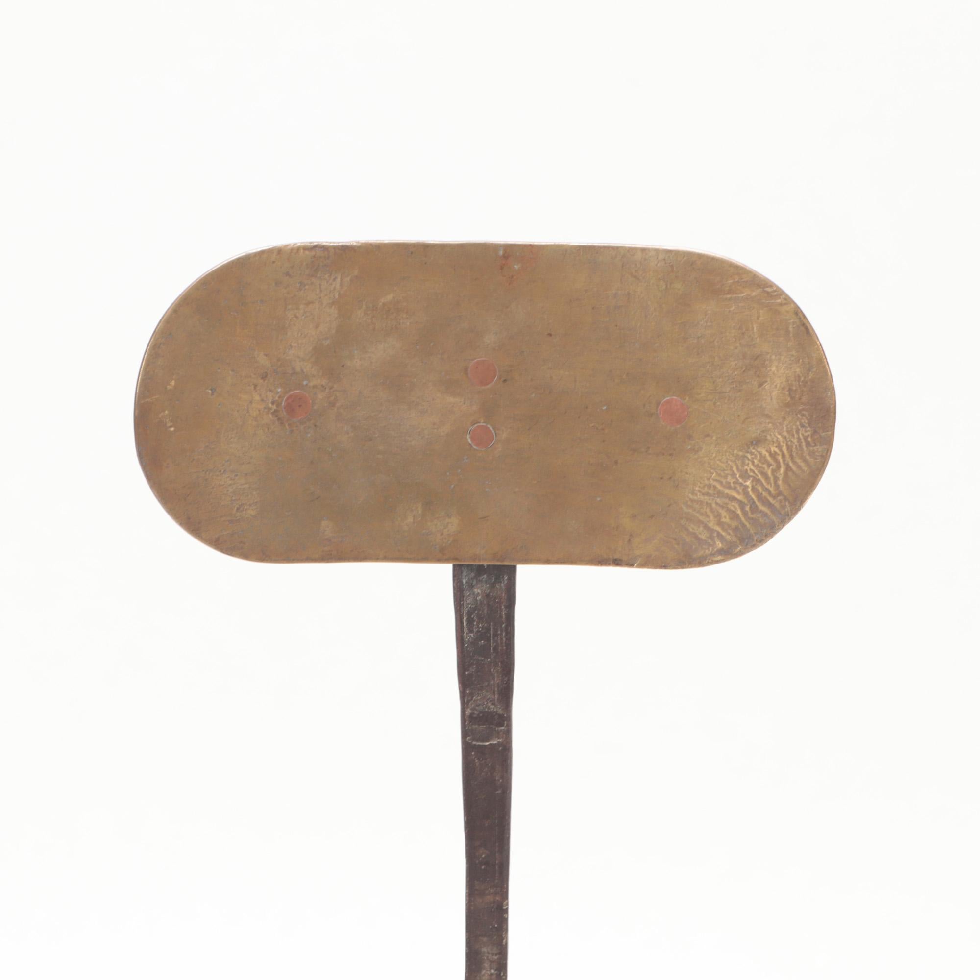 Fin du 20e siècle Paire de chaises d'appoint vintage en métal mélangé, c. 1970 en vente