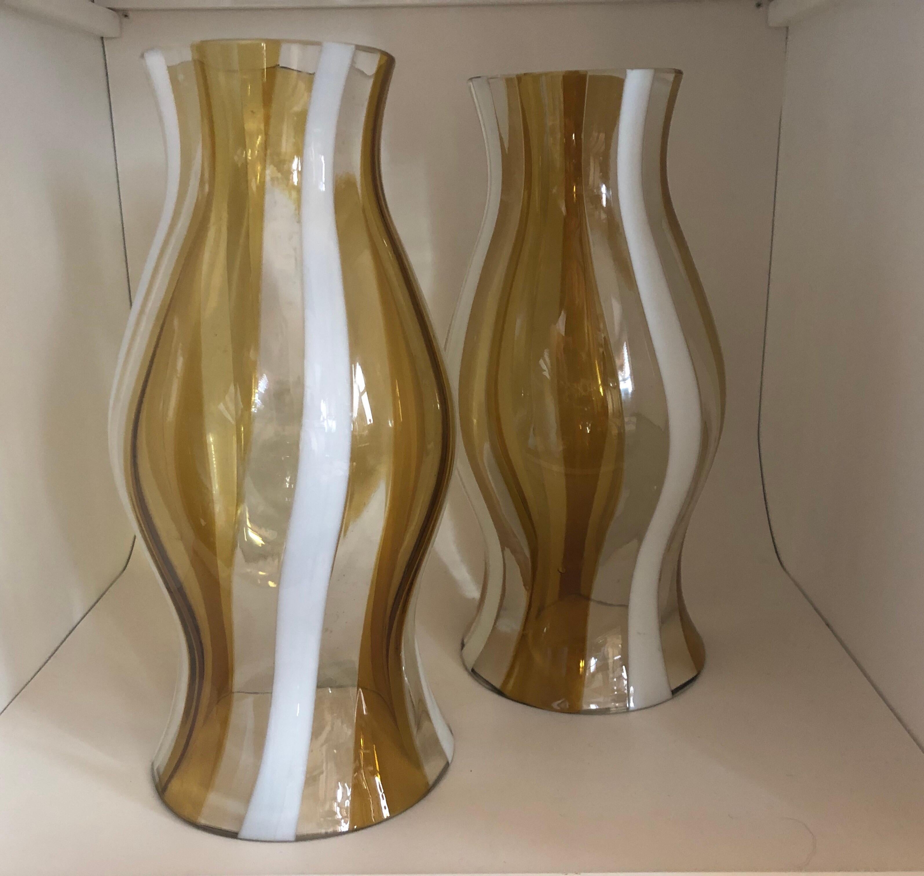 Pair of Vintage Murano Glass Photophores, Italian, 1960s 1