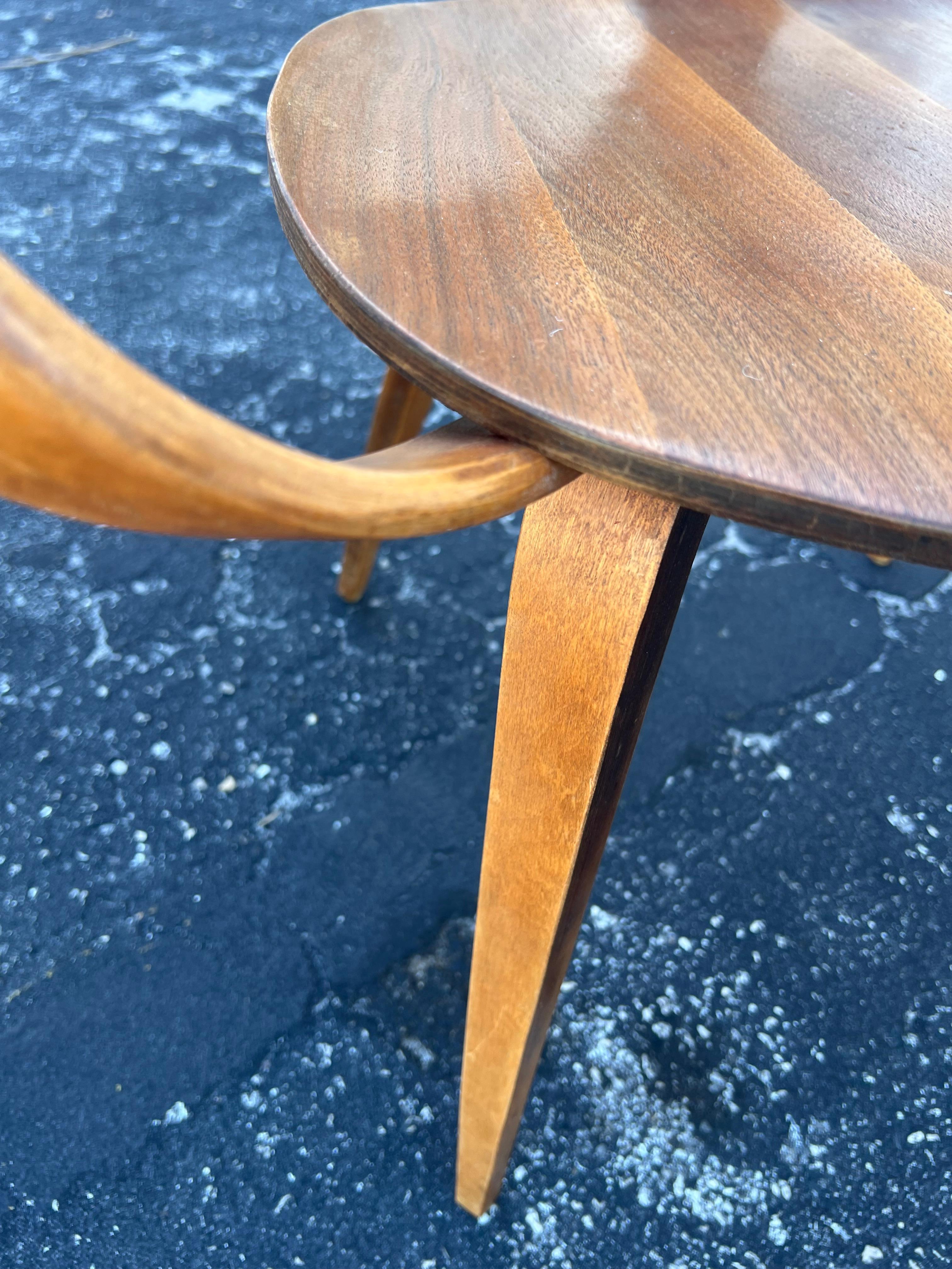 Maple A Pair Of Vintage Norman Cherner Plycraft Armchairs ca' 1950's For Sale