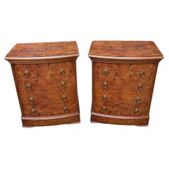 A Pair of Vintage Pollard Oak Bowfront Bedsides