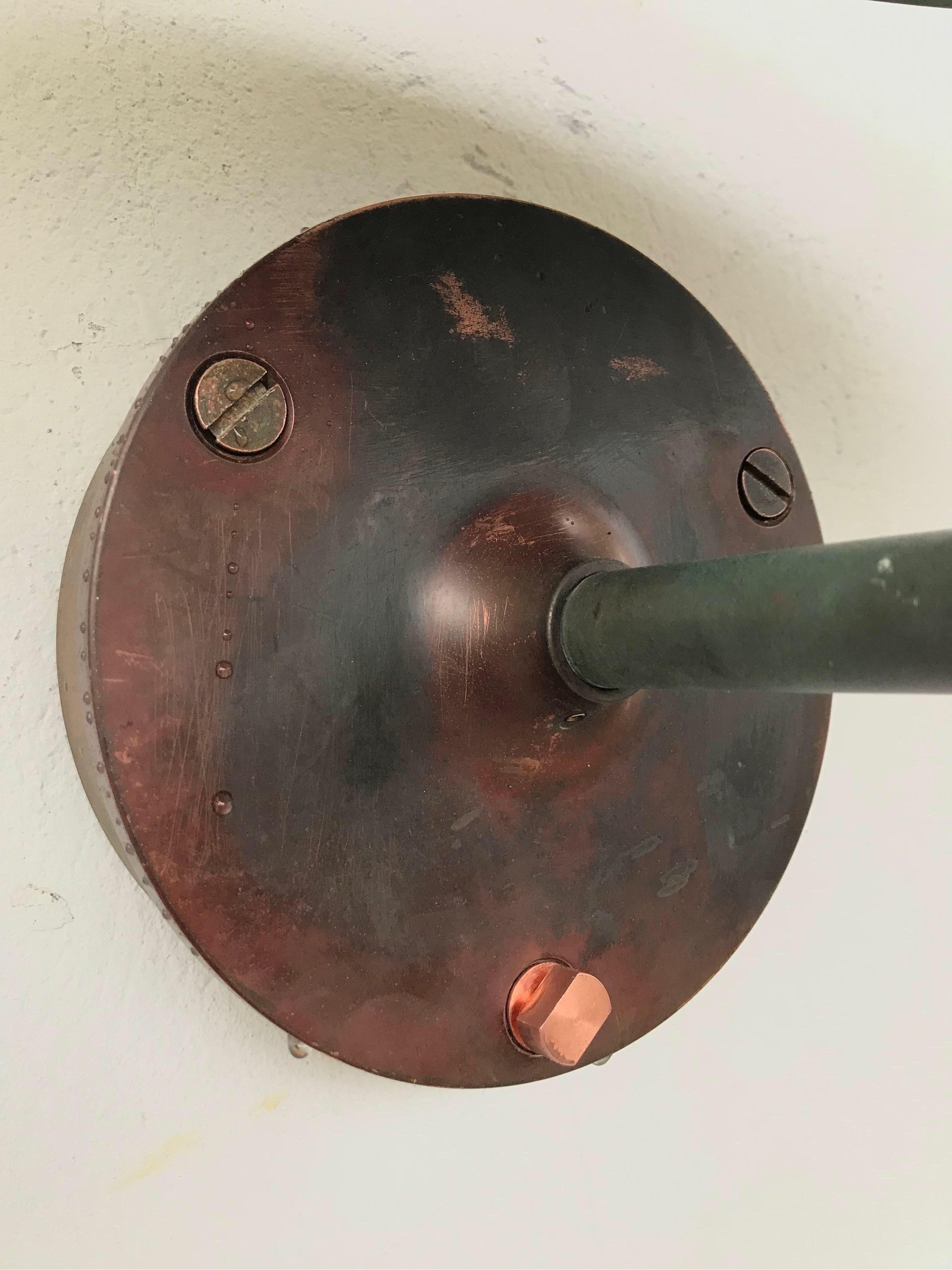 Pair of iconic Vintage Poul Henningsen Copper Wall Lamps by Louis Poulsen of DK 8