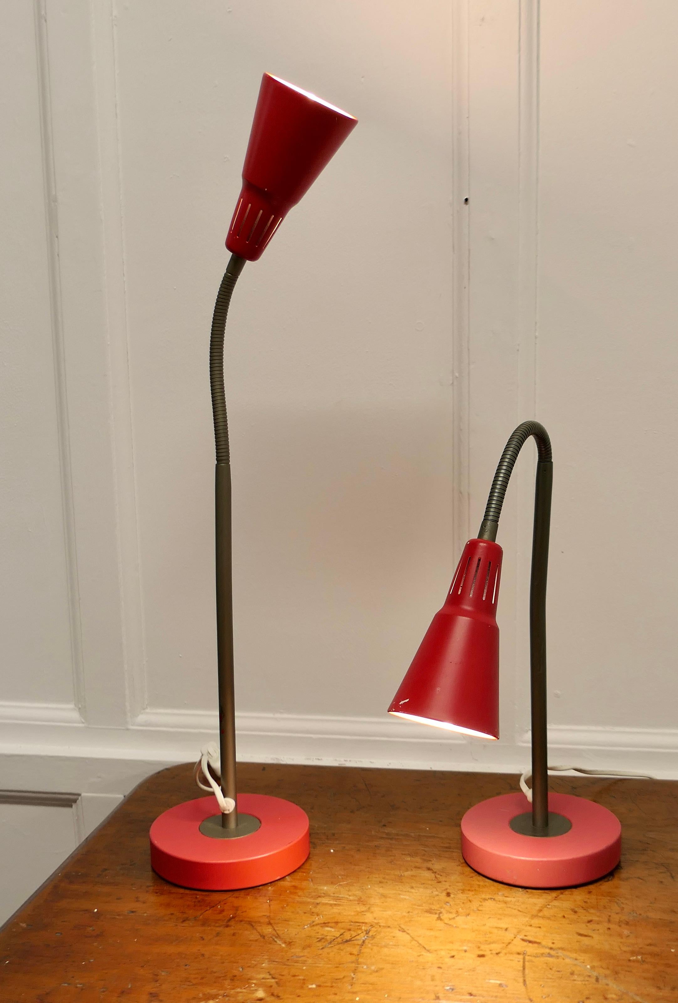 Paire de lampes de bureau d'angle rétro vintage françaises  Des pièces d'apparat très élégantes i Bon état - En vente à Godshill, Isle of Wight