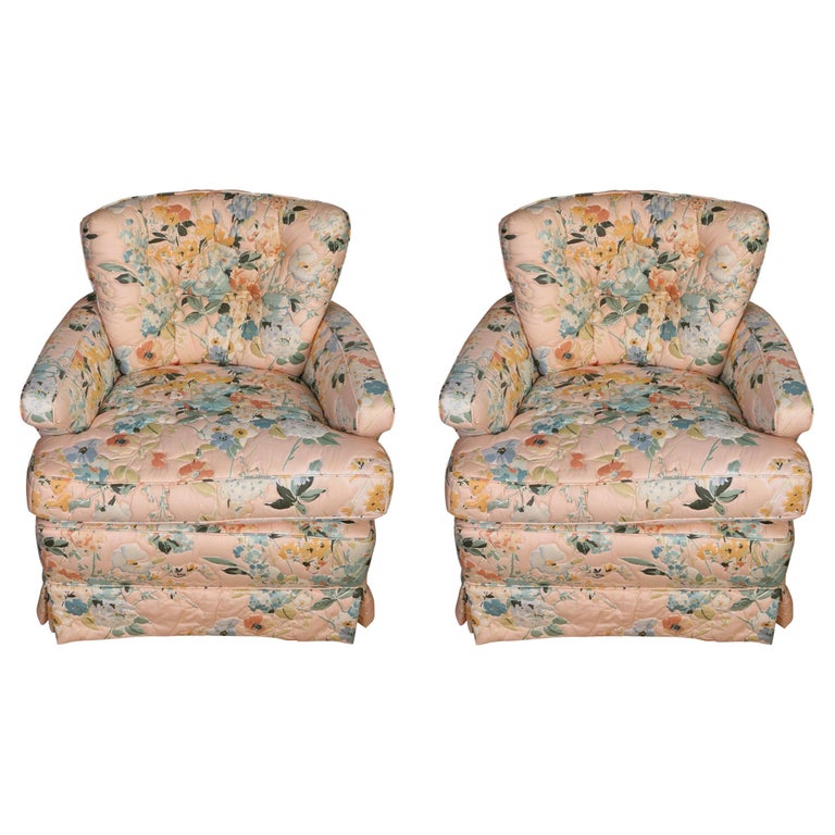 Pair of Vintage Swivel Chairs For Sale at 1stDibs