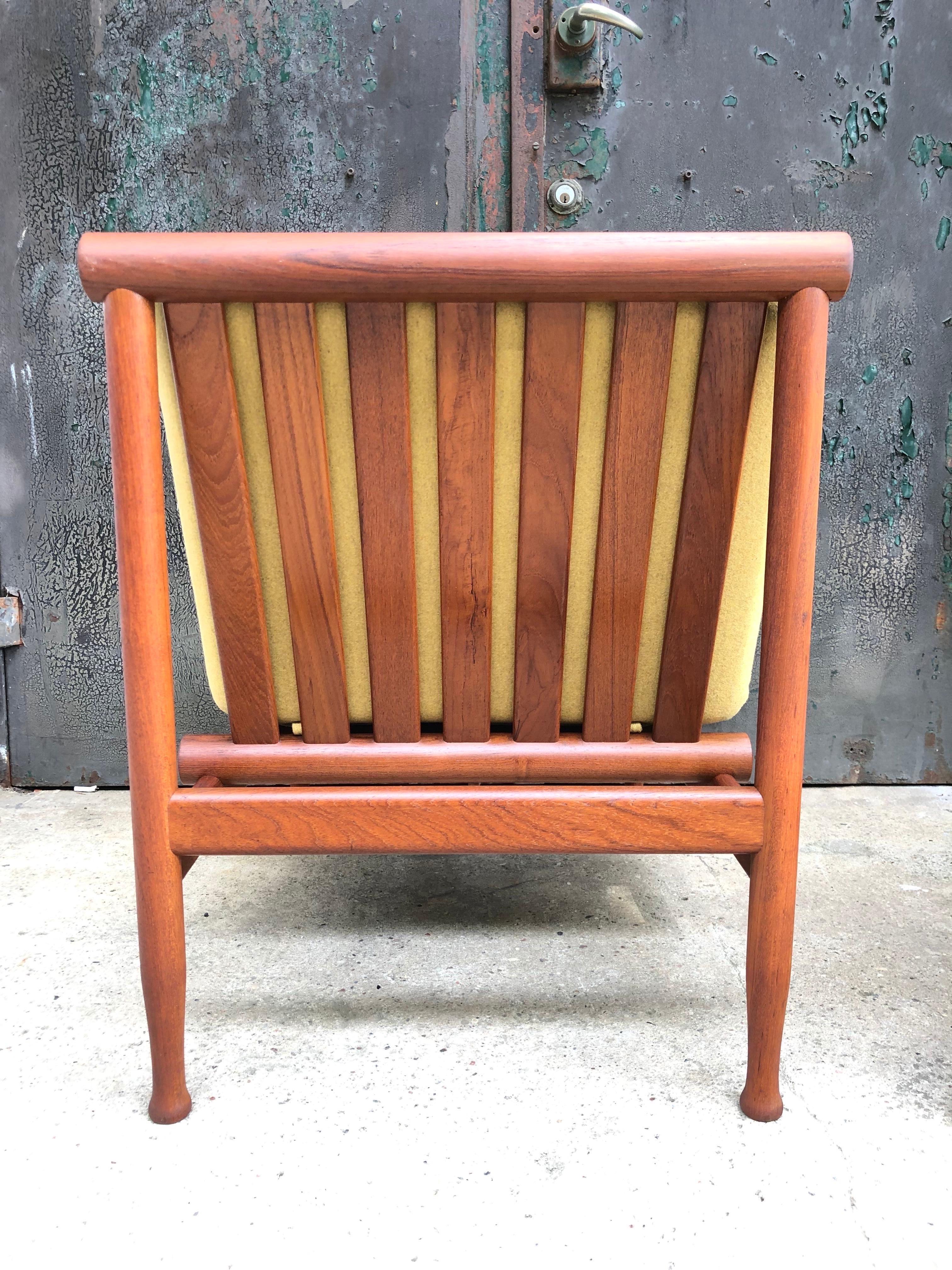 Pair of Vintage Teak Kai Lyngfeldt Larsen Easy Chairs Model 501 5