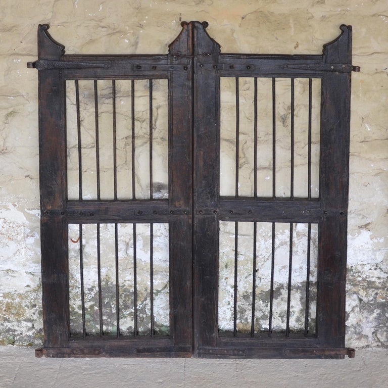 Pair of Vintage Wood and Iron Garden Gates at 1stDibs wood and iron