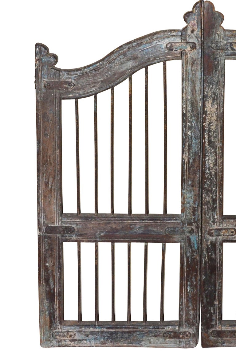 Pair of Vintage Wood and Iron Garden Gates at 1stDibs