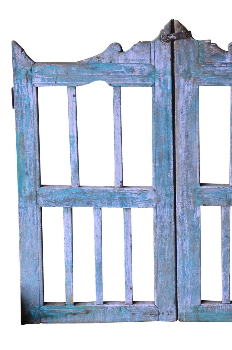 Pair of Vintage Wood and Iron Garden Gates at 1stDibs