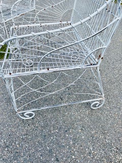 Pair of Vintage Wrought Iron Patio Chairs