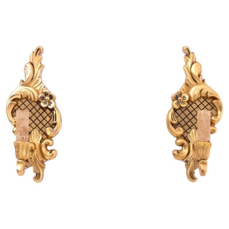 A pair of wall lamps, Western Europe, early 20th century