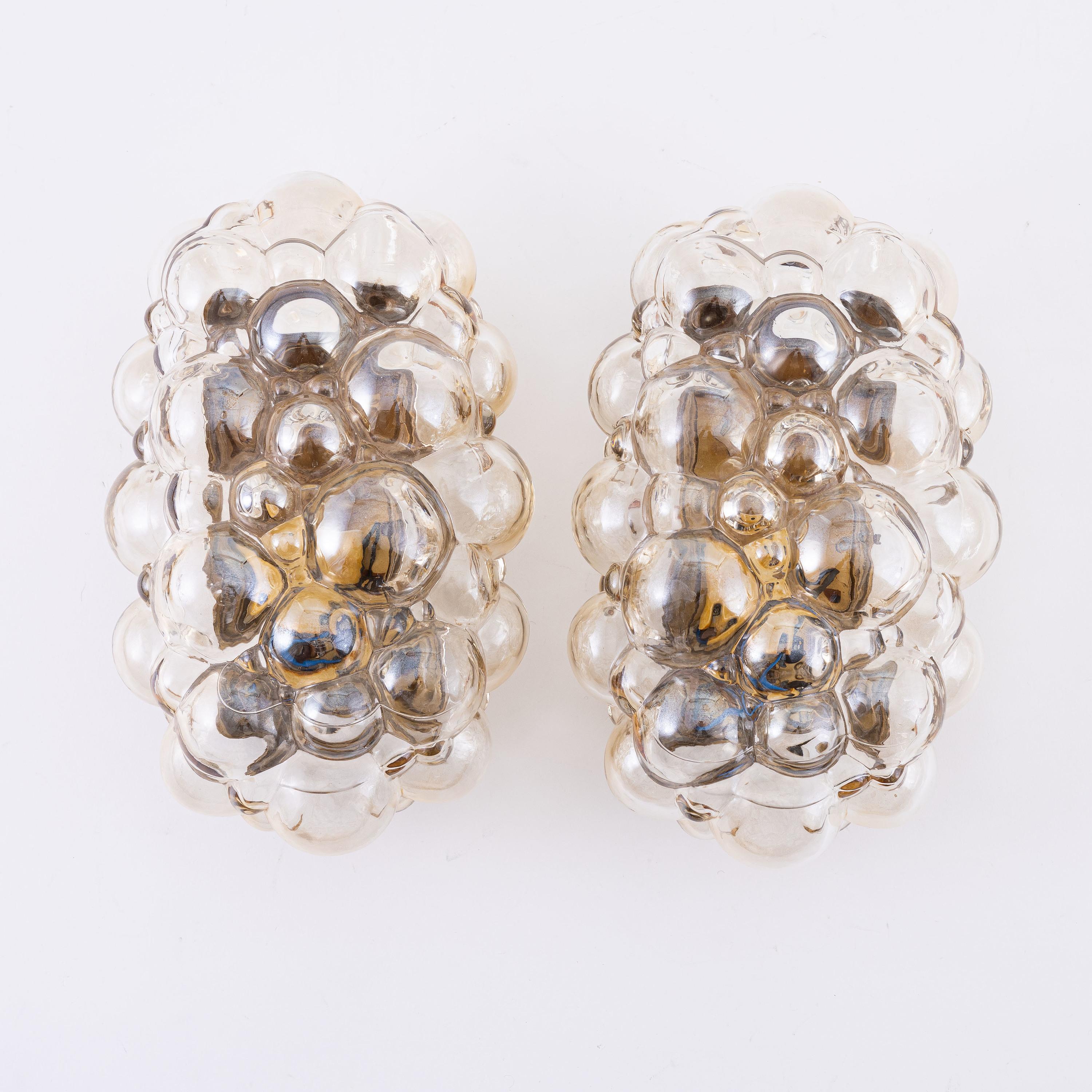 Helena Tynell Wall Lights for Glashütte Limburg a pair , Germany, 1960 In Good Condition In Paris, FR