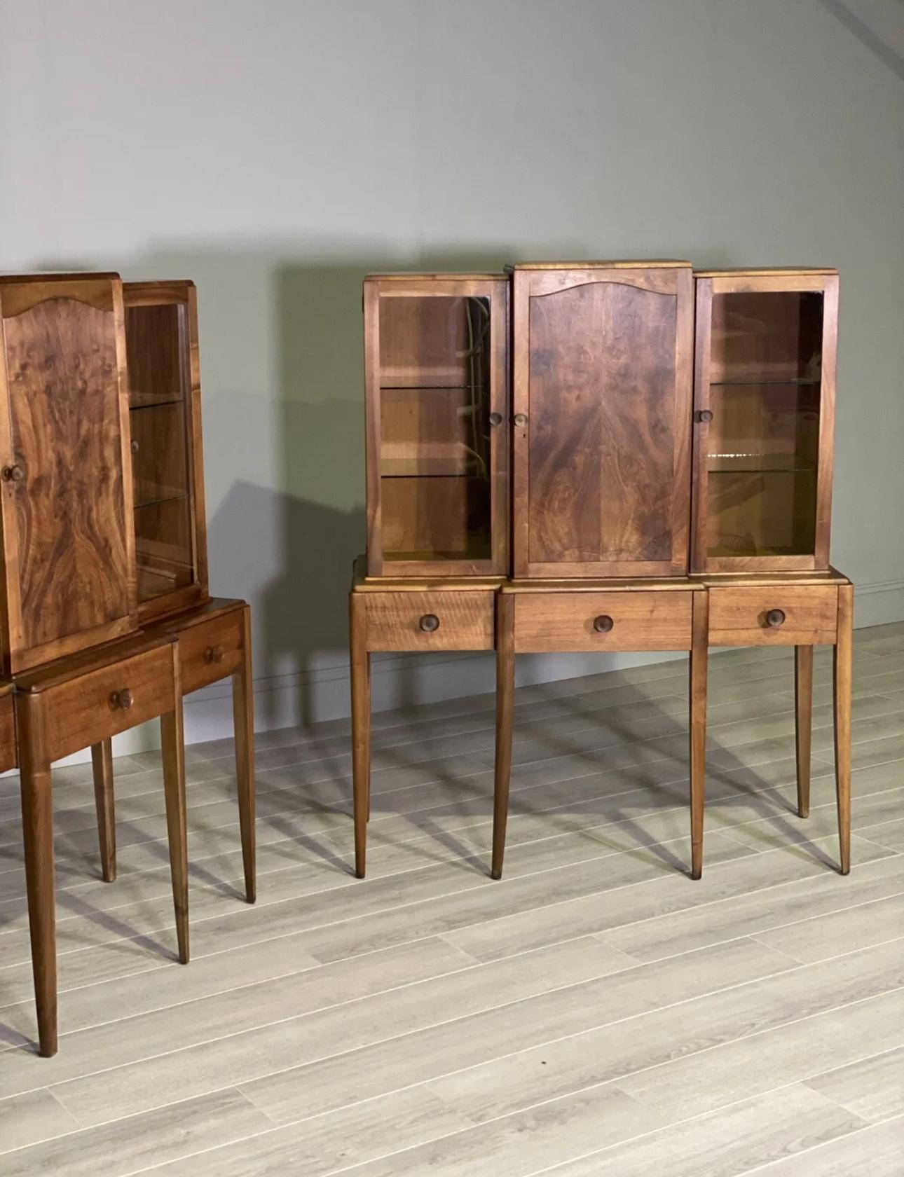 A Pair Of Walnut Cabinets By Arthur Reynolds Of Ludlow For Sale 2