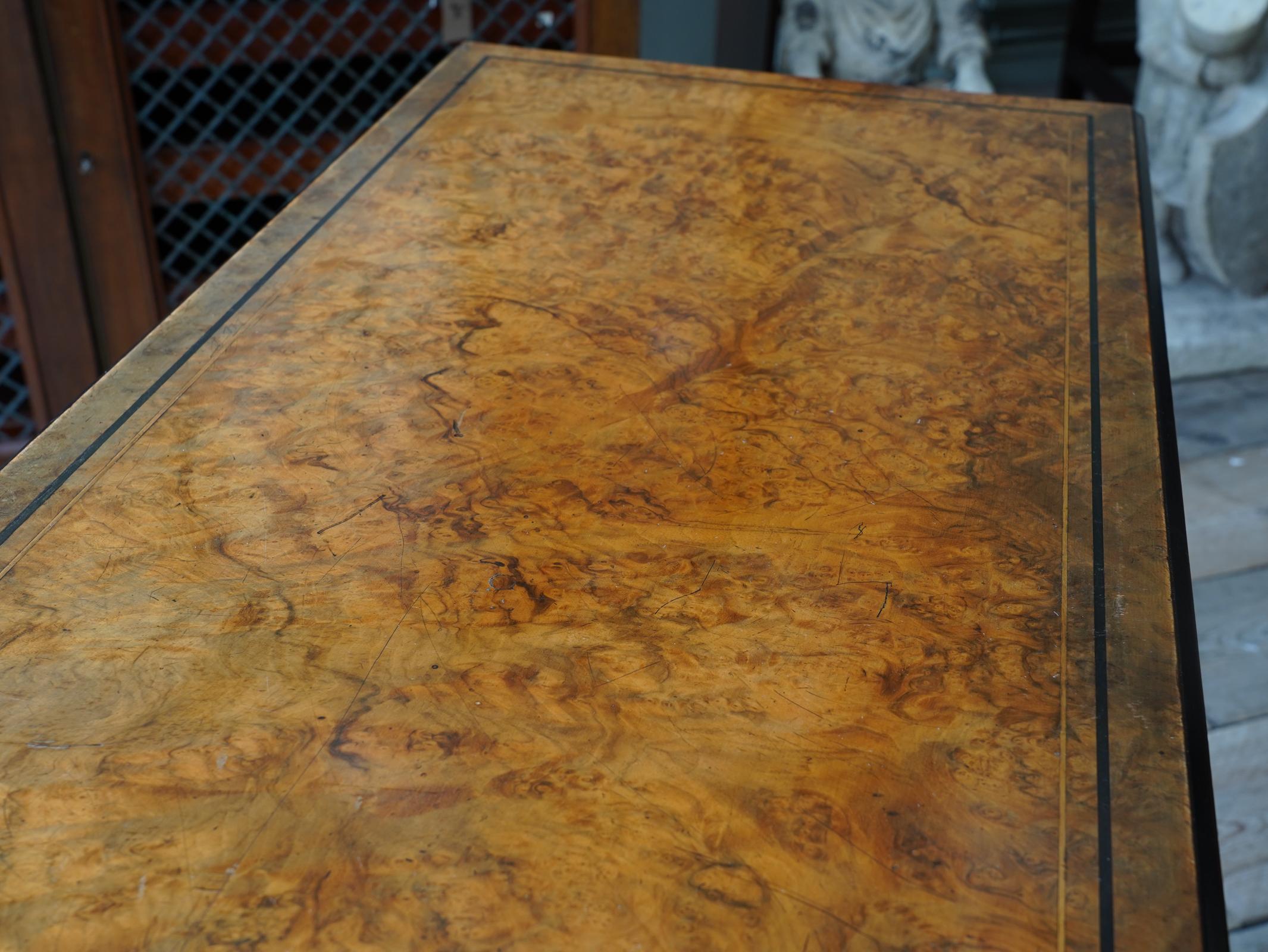 Pair of Walnut Gaming Tables by Lamb of Manchester 9