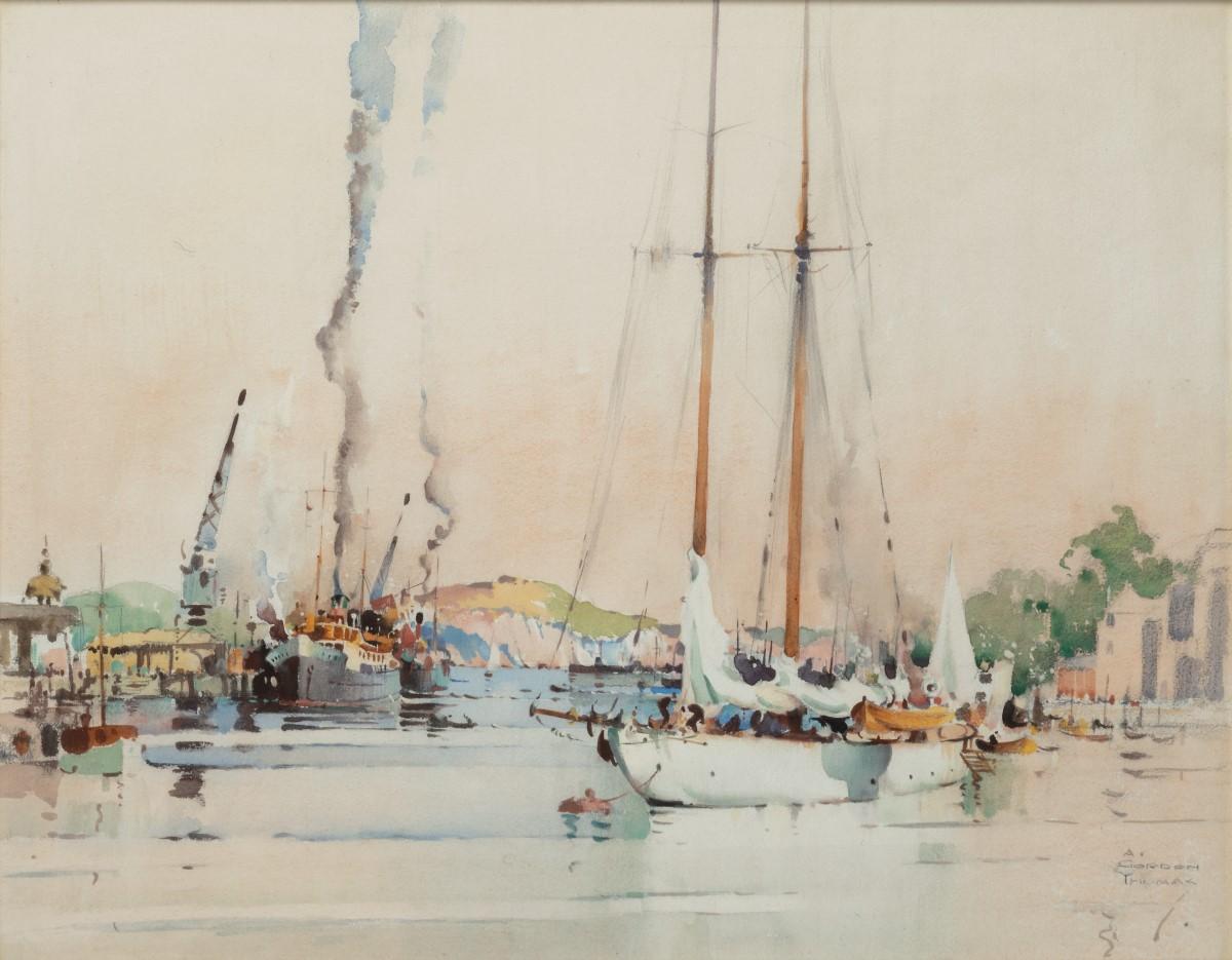 English Pair of Watercolours by 'Albert' Gordon Thomas R.S.W For Sale