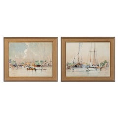 Pair of Watercolours by 'Albert' Gordon Thomas R.S.W
