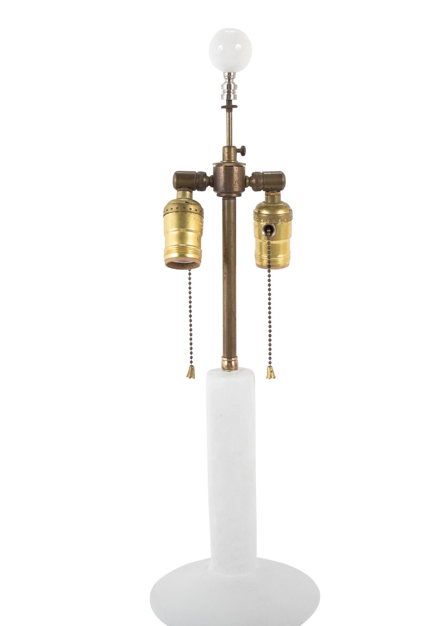 Paar Lampen aus gewachstem Gips (Ende des 20. Jahrhunderts) im Angebot