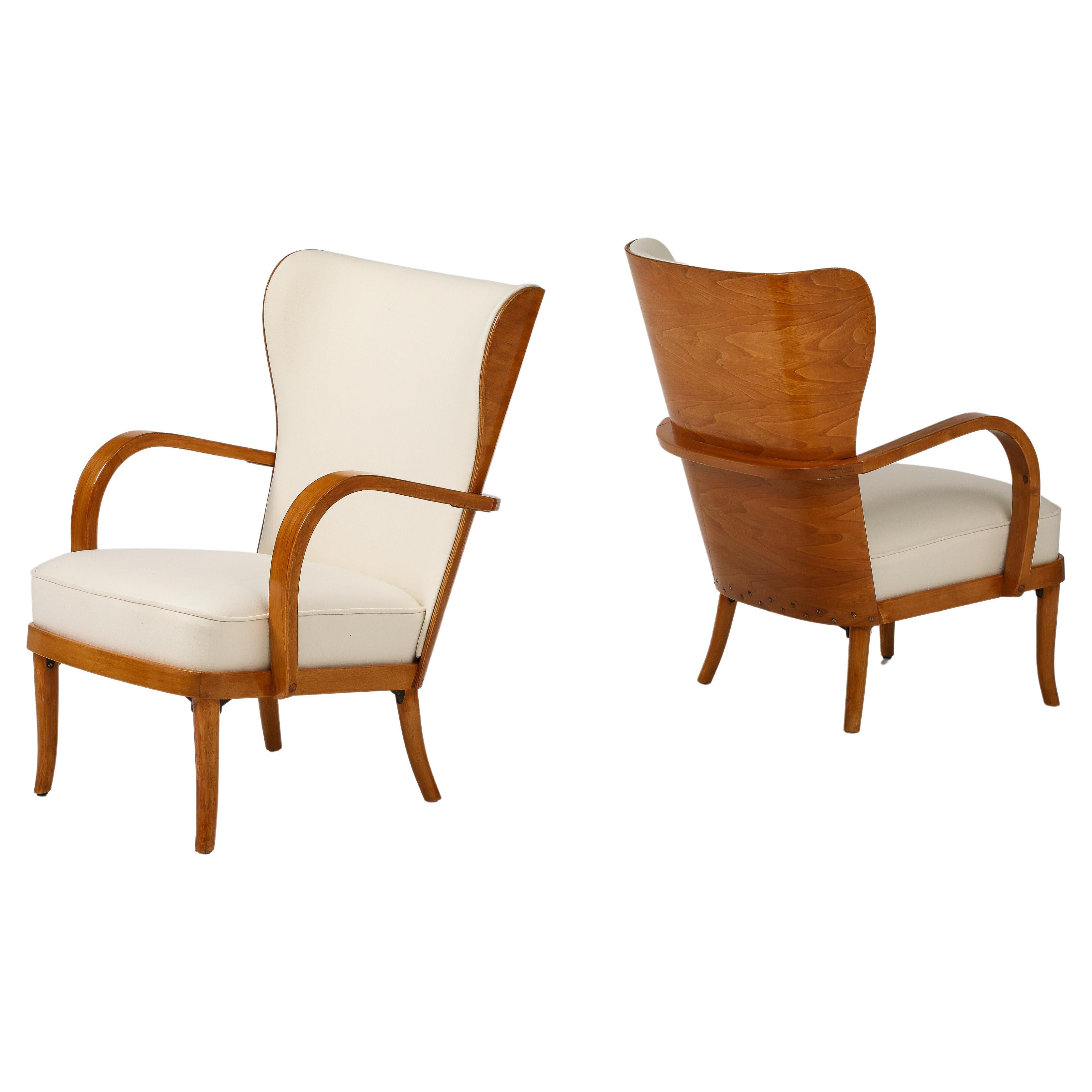 A Pair of Werner West Open Armchairs, Circa 1930s