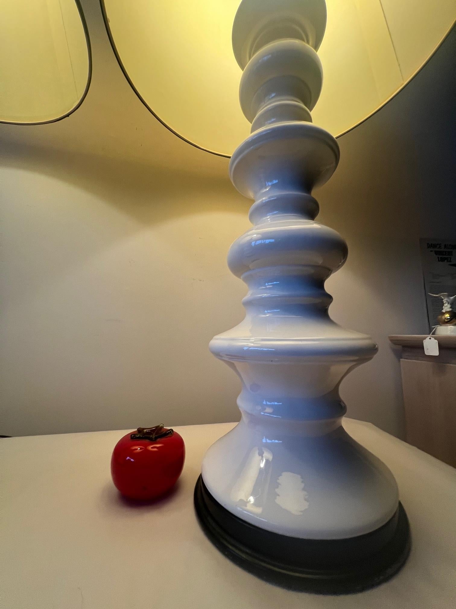 A Pair Of Sculptural Ceramic Lamps Ca' 1960's For Sale 2