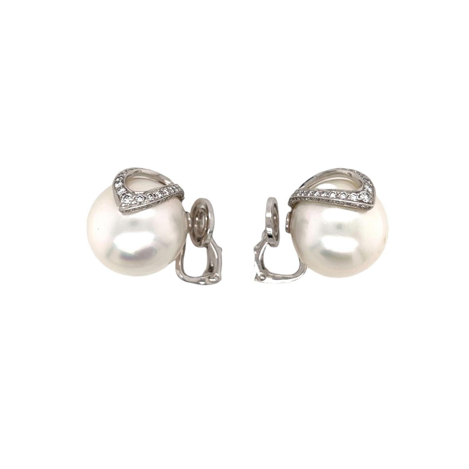 pearl earrings white gold