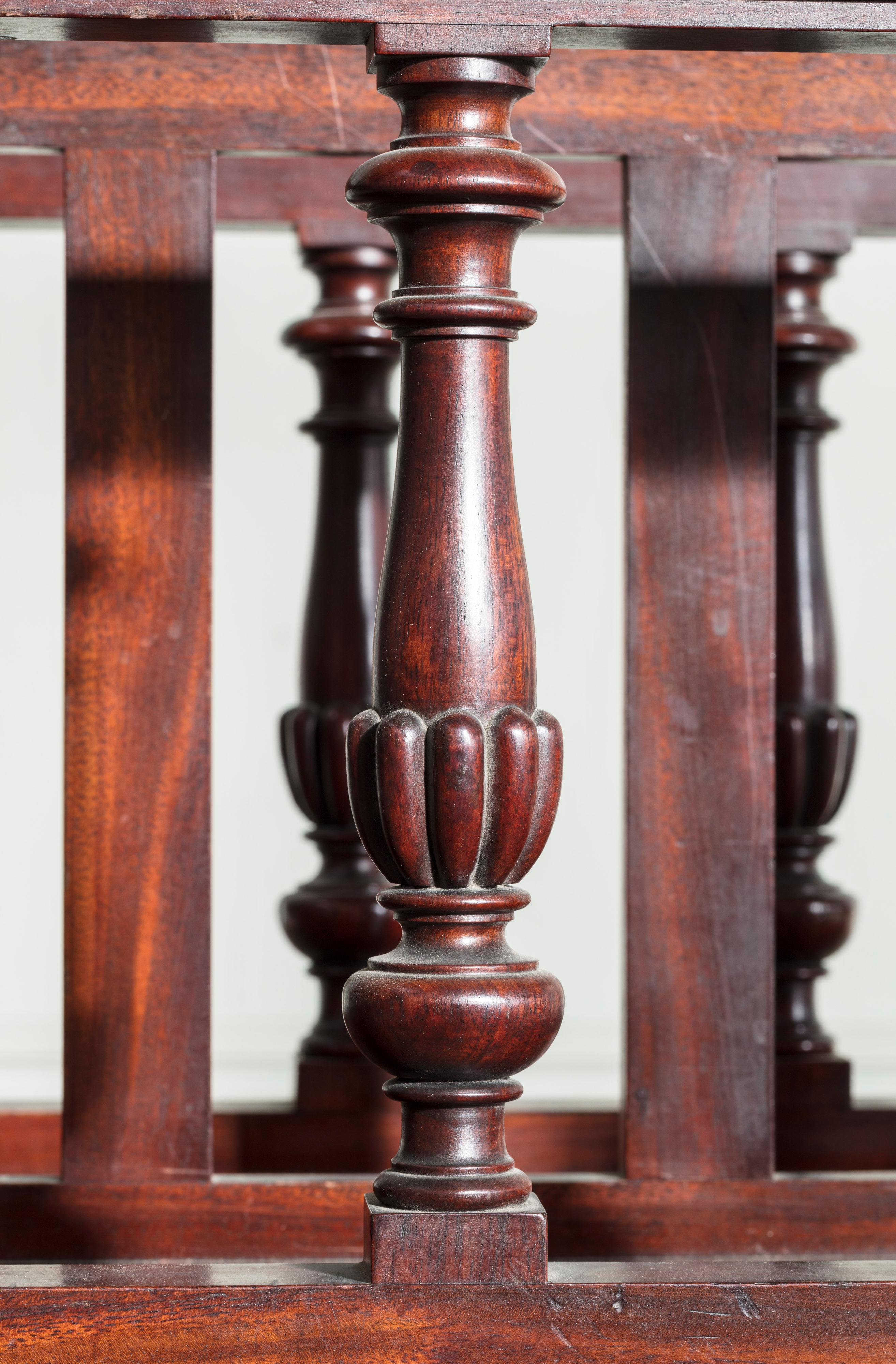 Hand-Carved Pair of William IV Canterburys For Sale