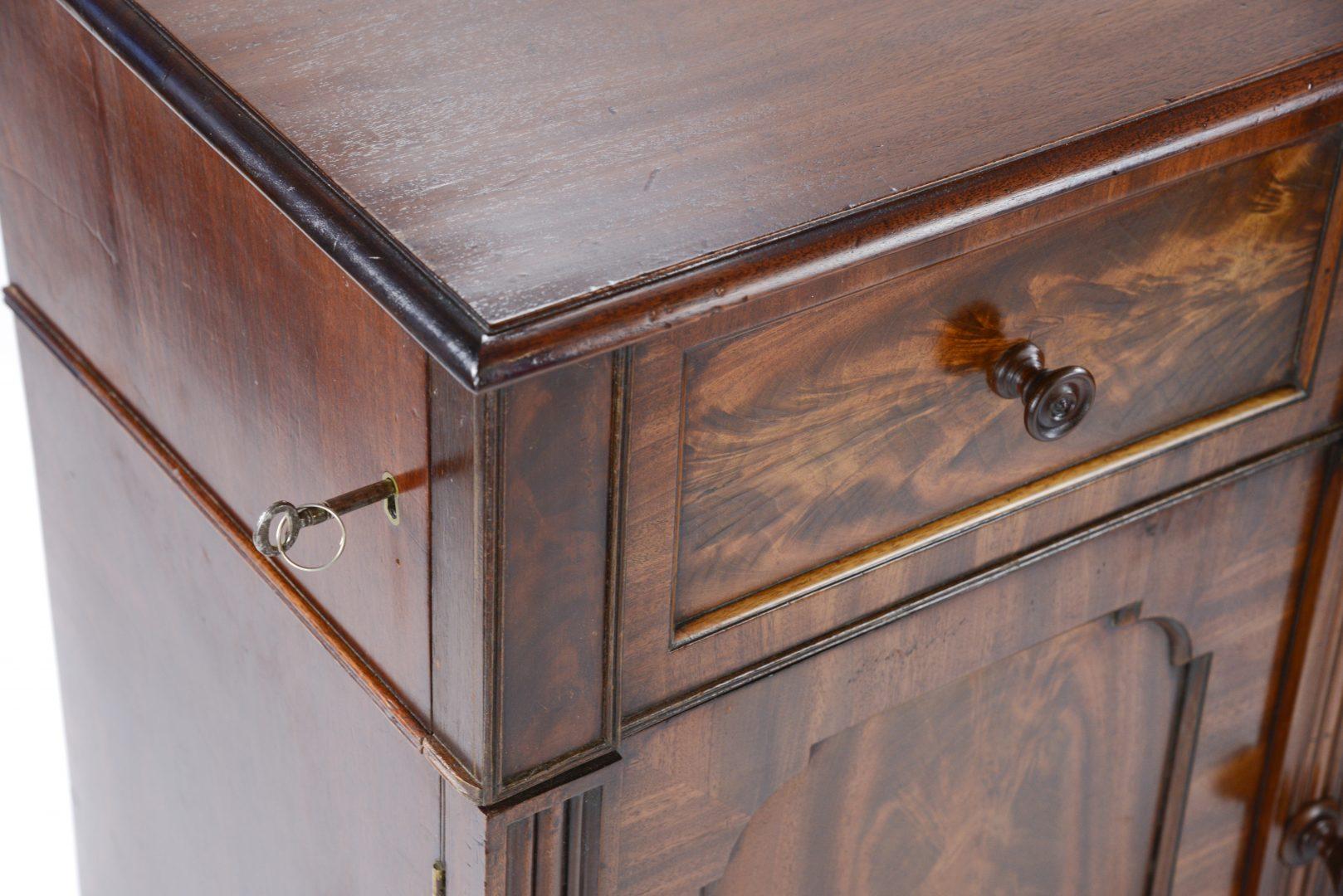 19th Century Pair of William IV Mahogany Pedestal Cupboards in the Manner of Gillows