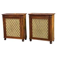 Paire d'armoires en bois de rose William IV