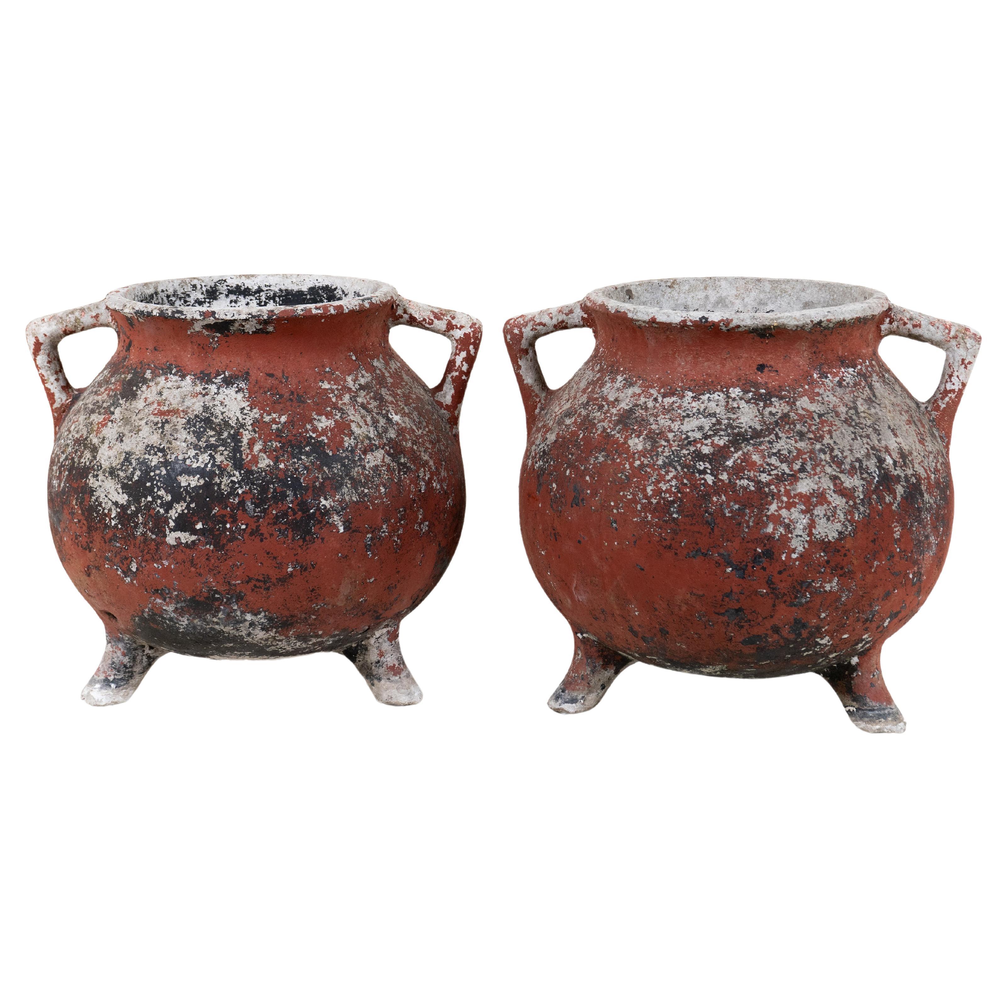 A Pair of Willy Guhl 'Marmite' Model Planters, Switzerland, c.1950 For Sale