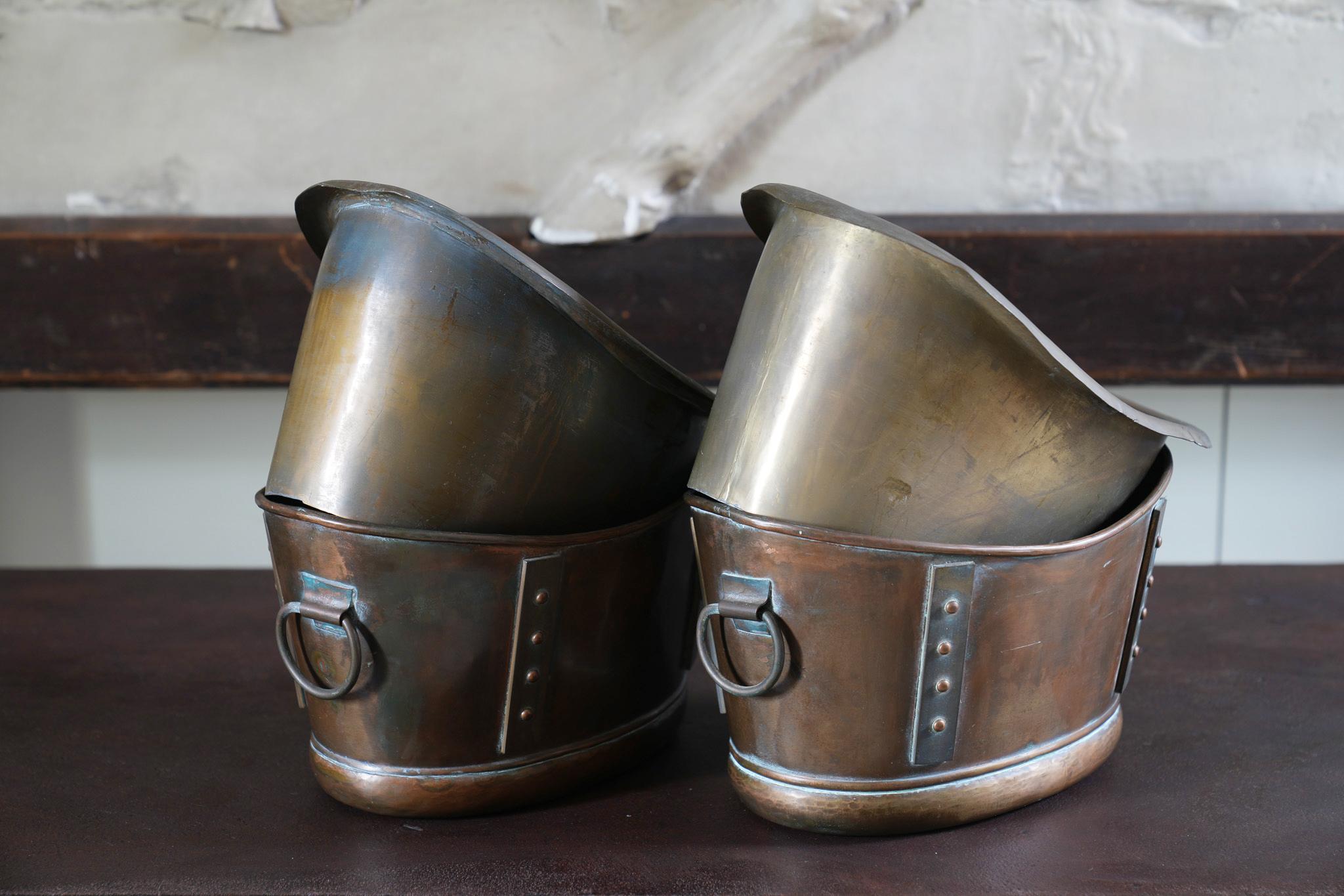 Brass A Pair of Wine Coolers by Mead for Liberty