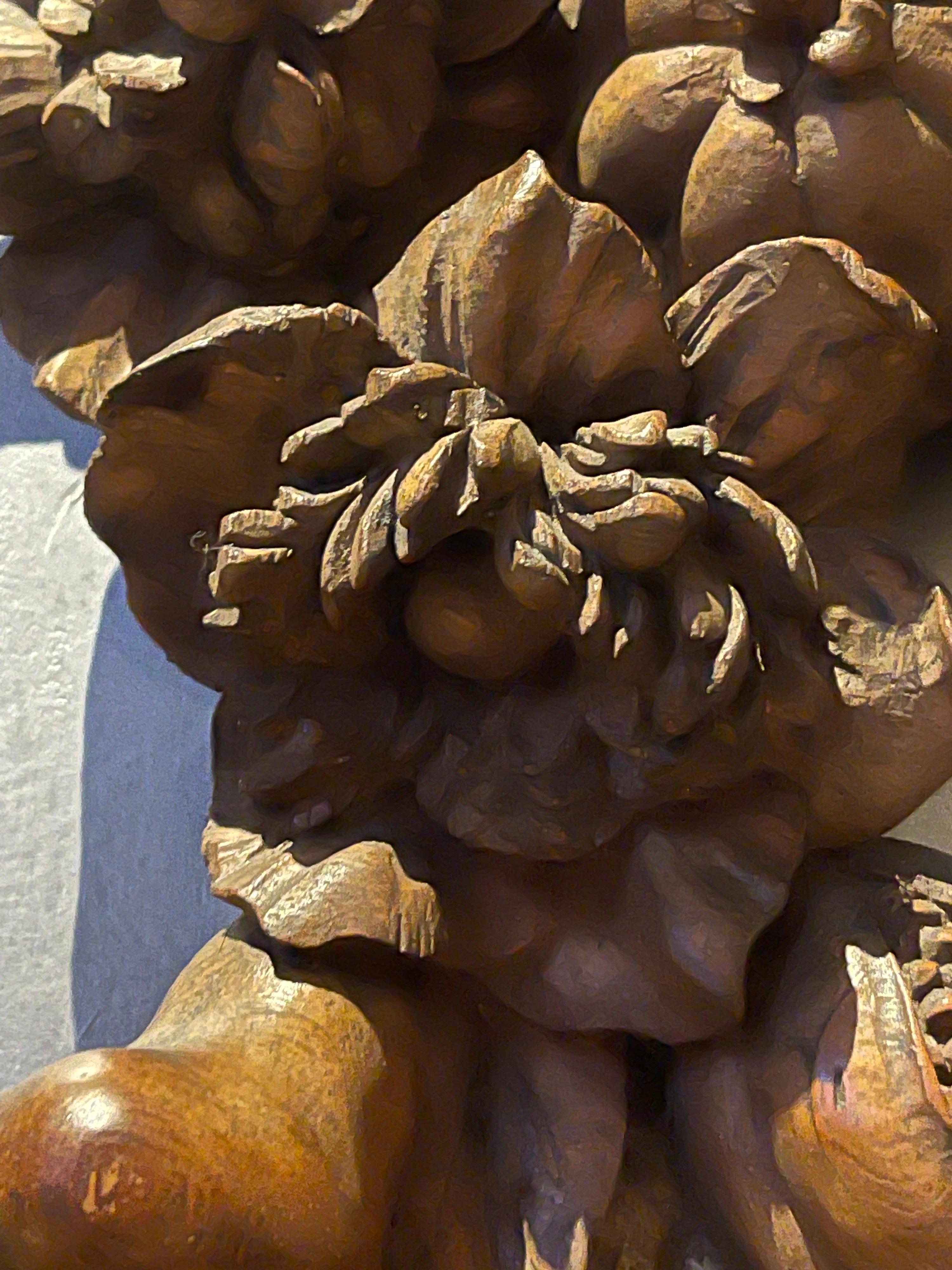 Pair of Wood Carvings After Grinling Gibbons 1