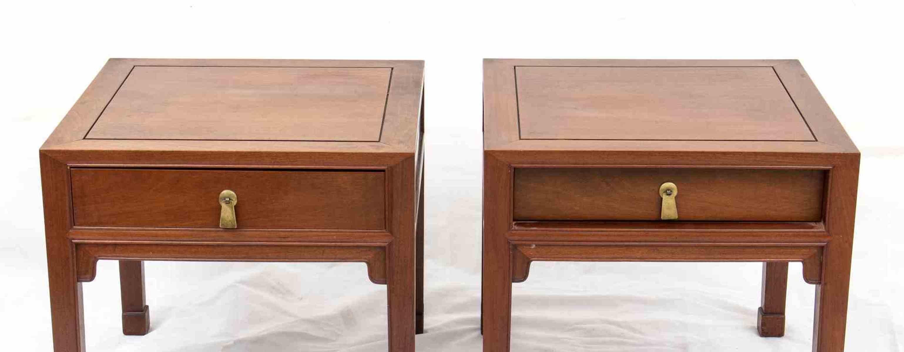 Pair of Wood Low Tables, China, Mid-20th Century 1