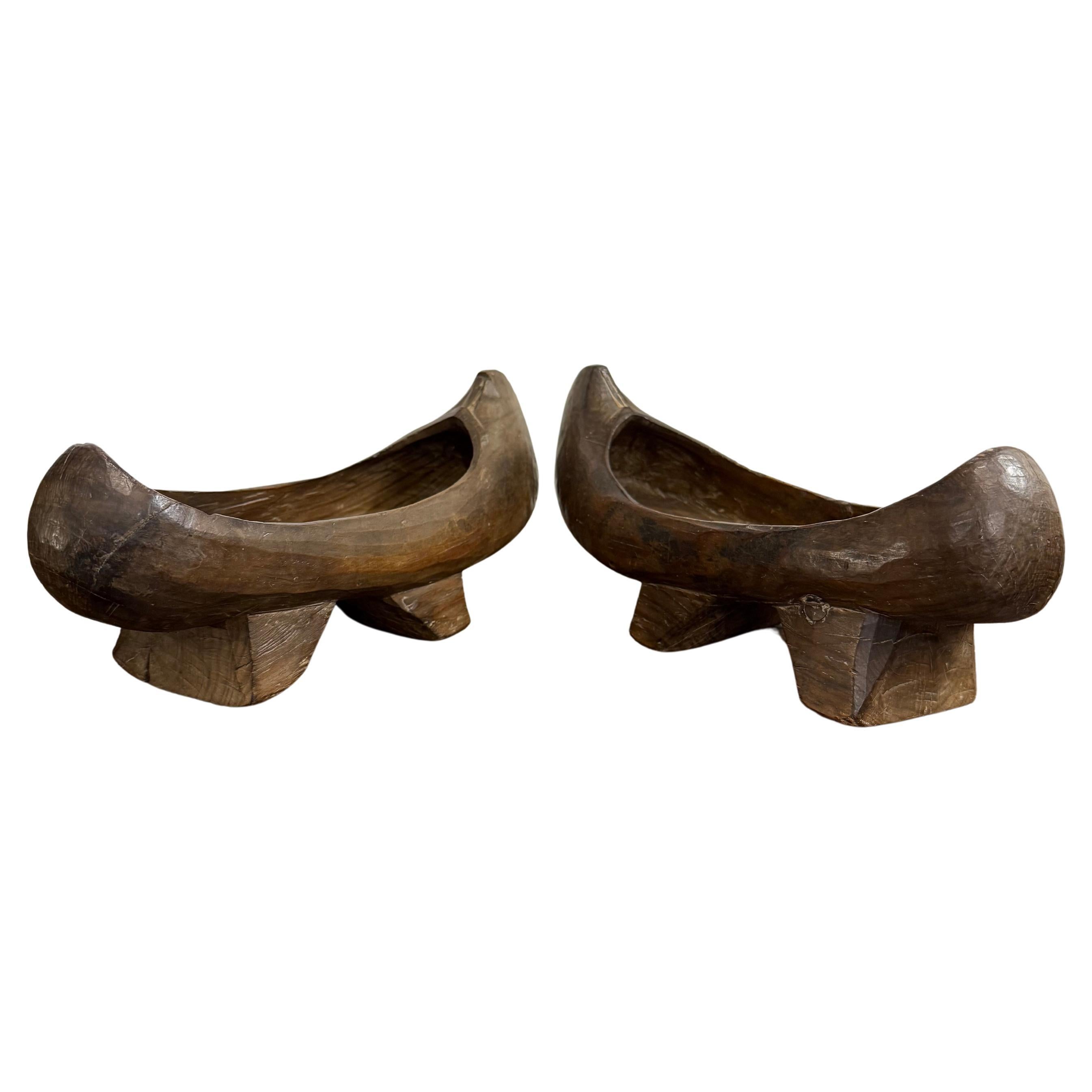 A Pair of Wooden Clogs (Namaskin), Korea, Joseon Dynasty, 19th Century