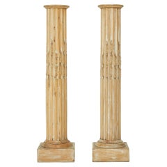 Paire de colonnes en bois, William Haines