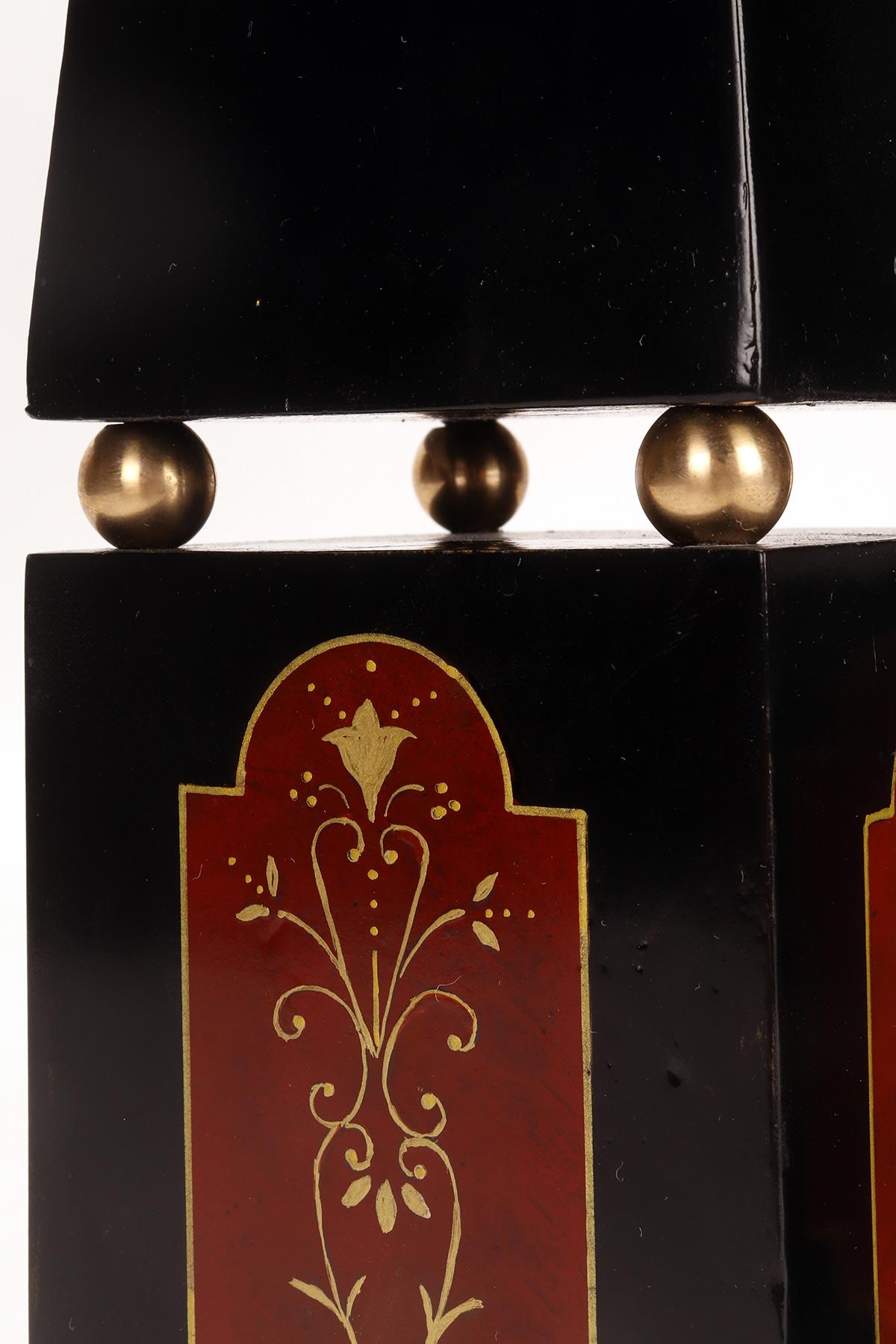 Brass A pair of wooden Grand Tour obelisks, emulating marble, Italy 1870. For Sale