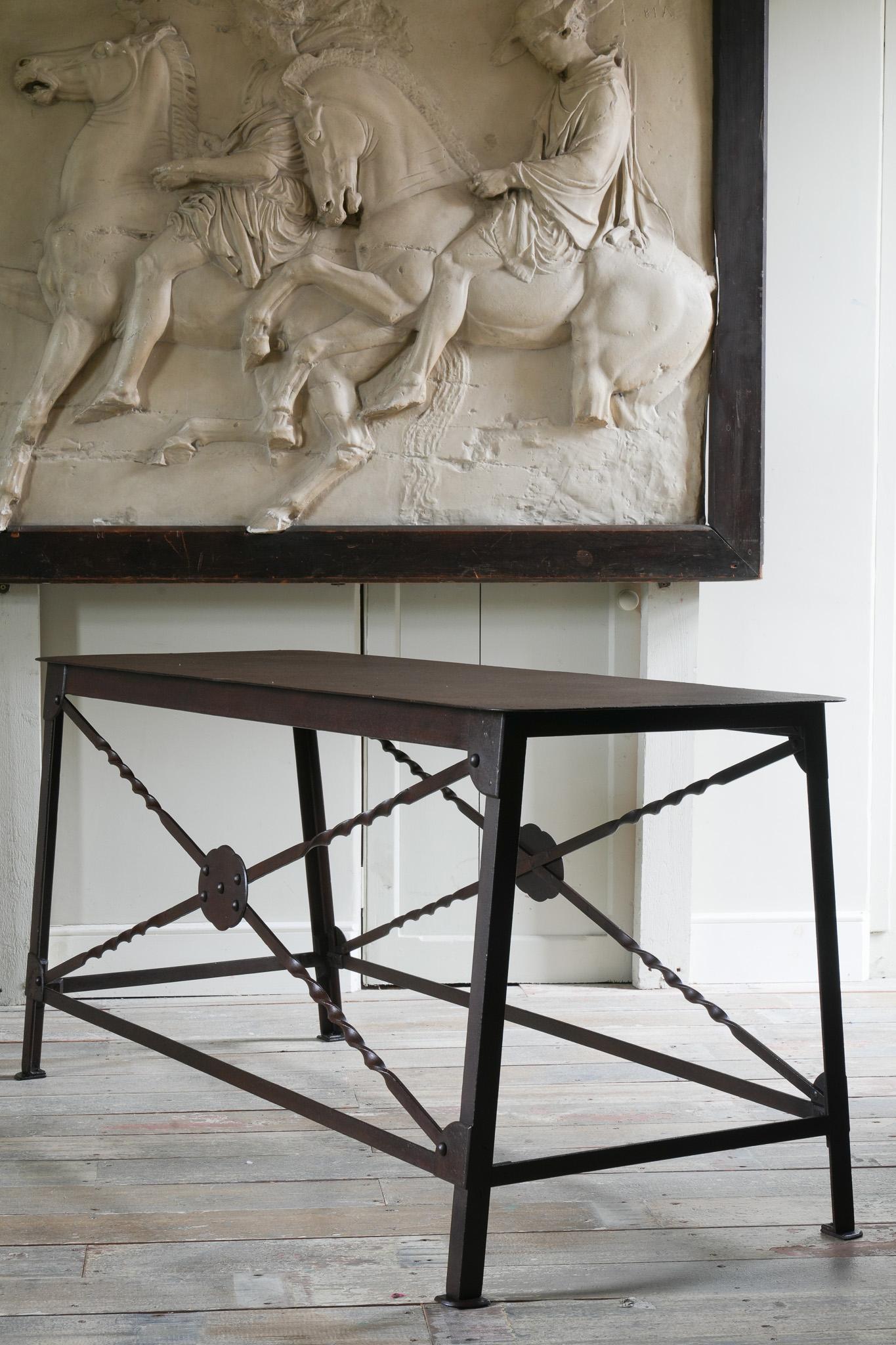 A Pair of Wrought Iron Tables For Sale 10