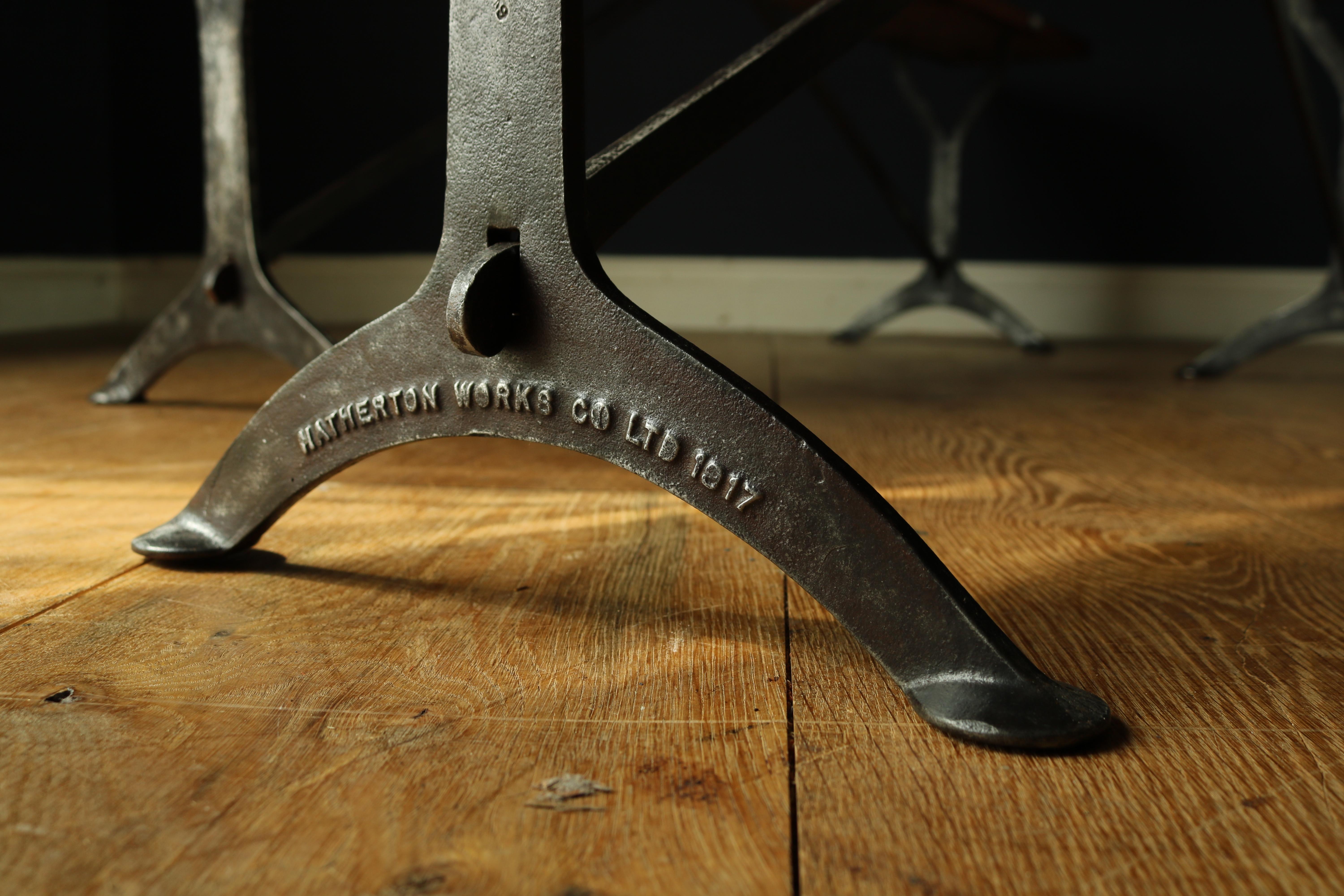 English Pair of First World War Campaign Benches