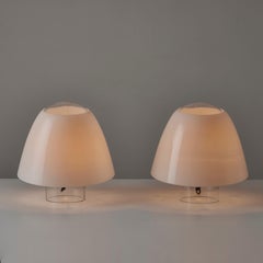 A Pair of XL Mod. 'Polluce' Table Lamps by Angelo Mangiarotti for Skipper