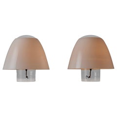 Paire de lampes de table XL Mod. « Polluce » d'Angelo Mangiarotti pour Skipper