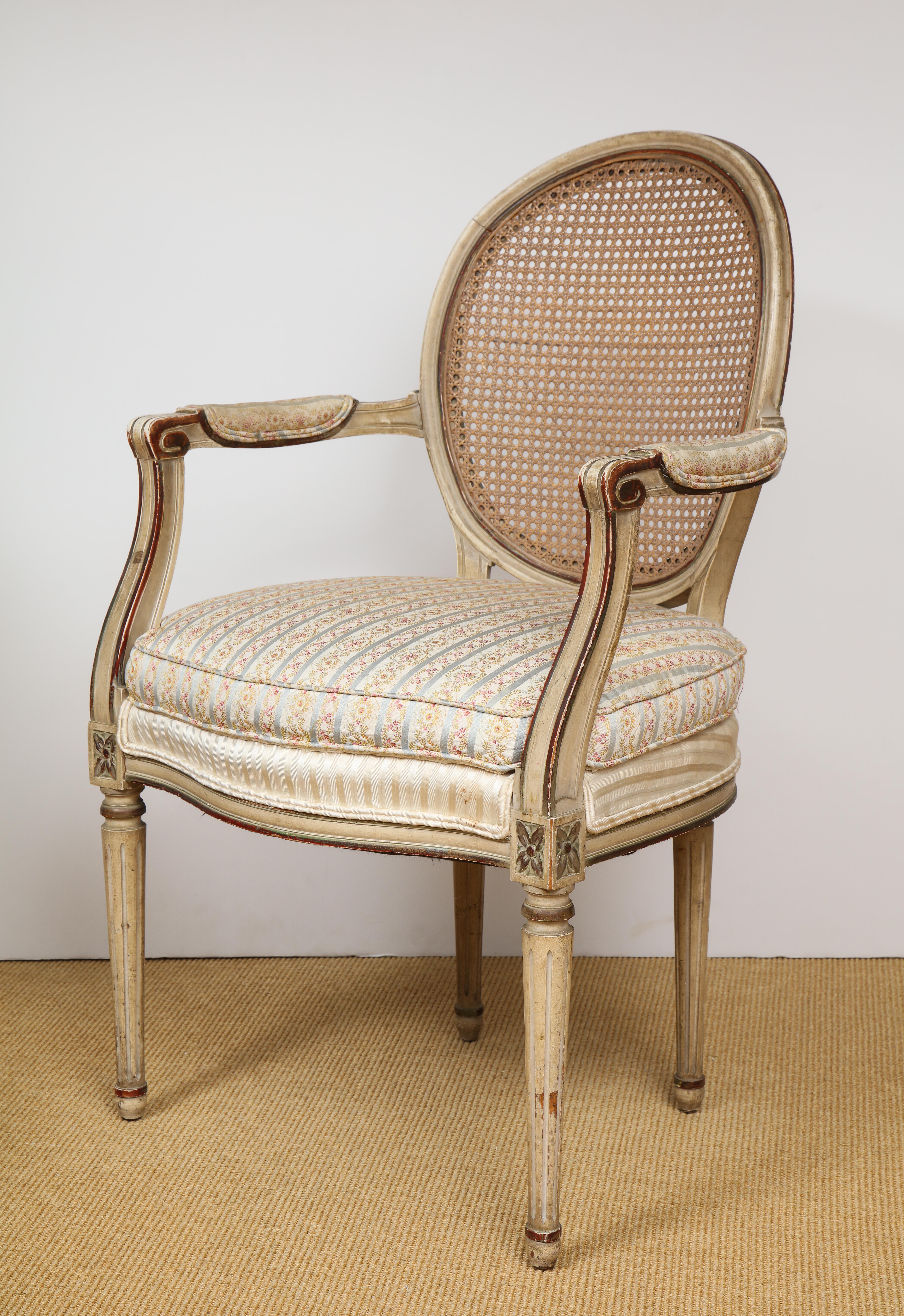 A Pair of XVI Arm Chairs For Sale 1