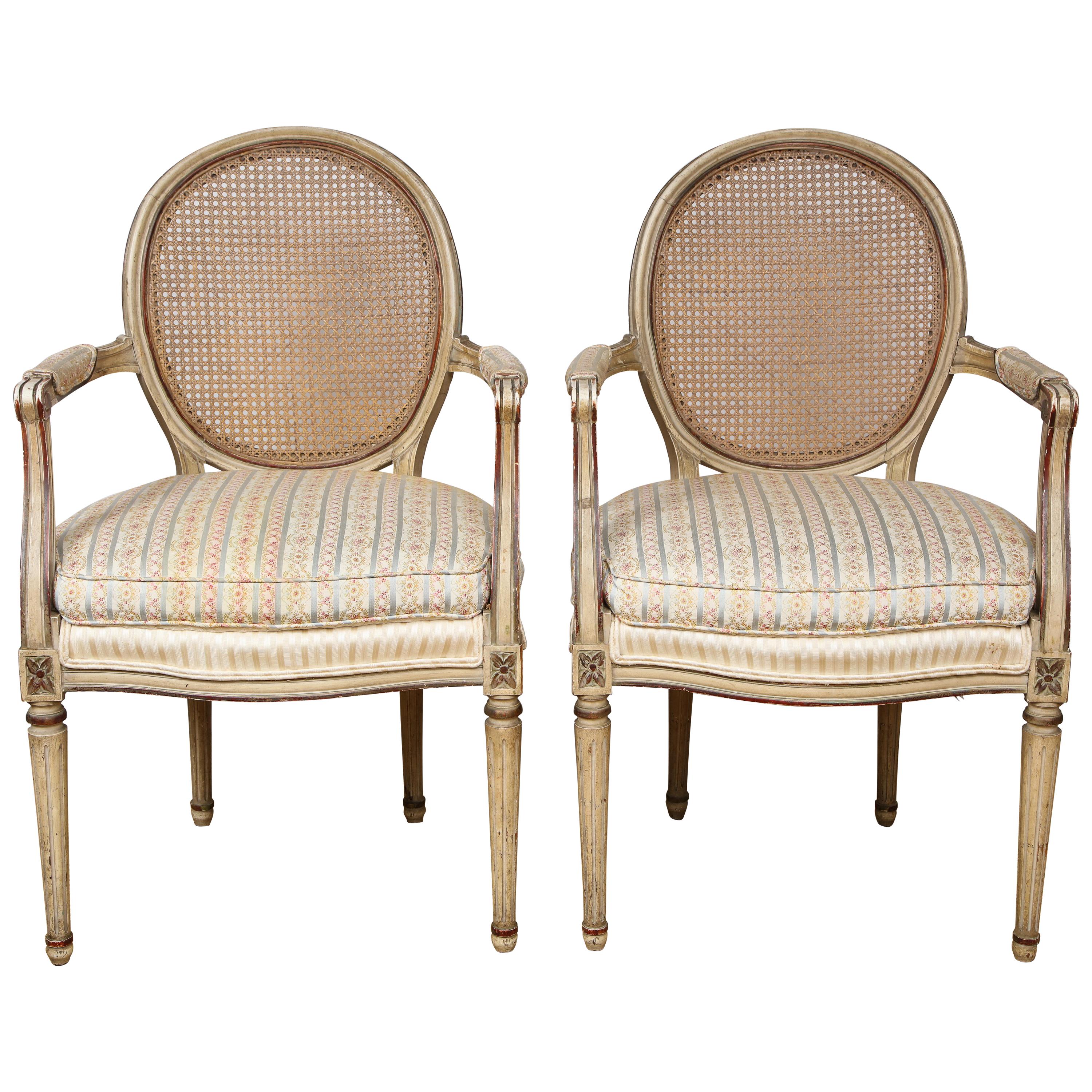 A Pair of XVI Arm Chairs