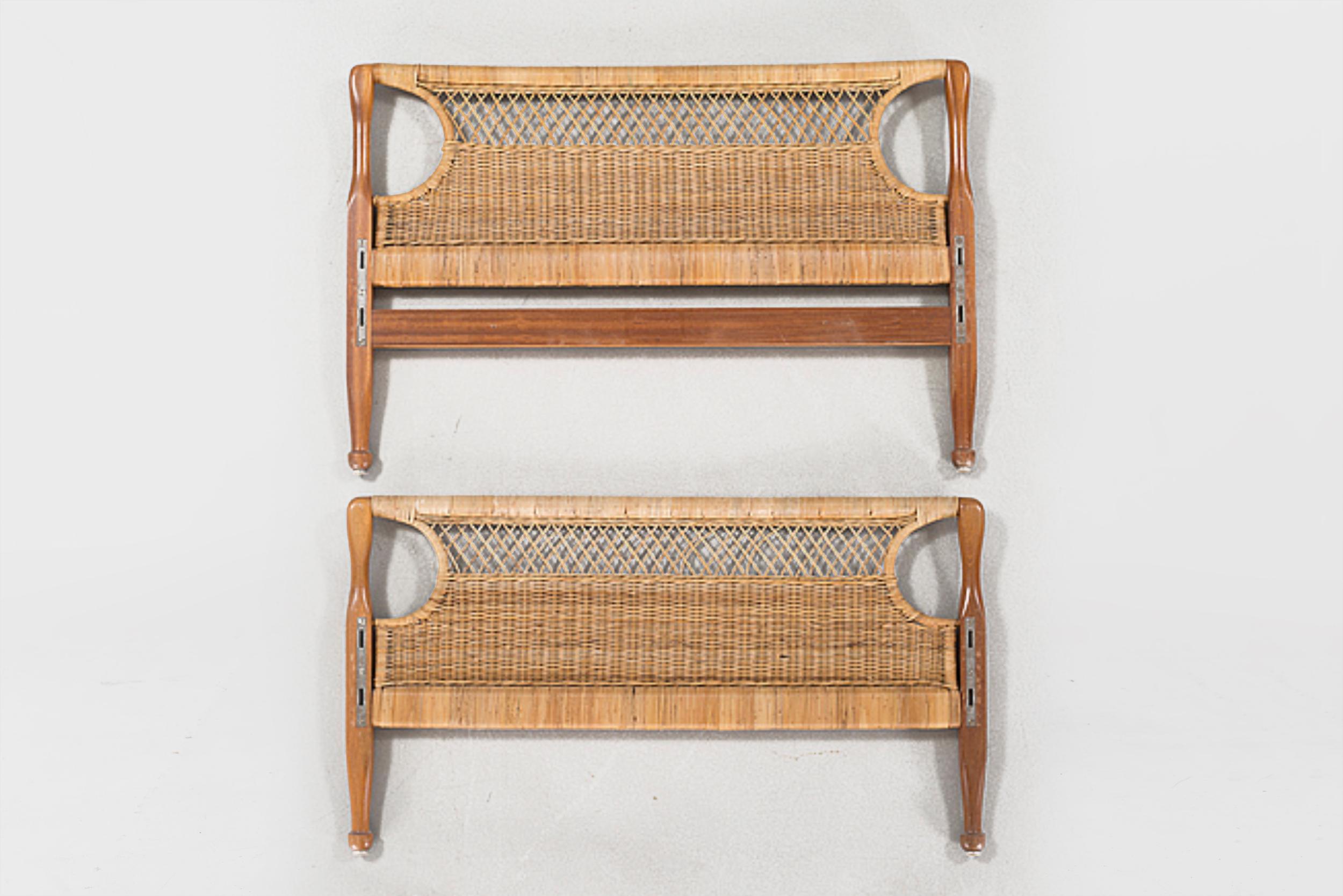 Woodwork Pair of 20th Century Swedish Headboards by Josef Frank For Sale
